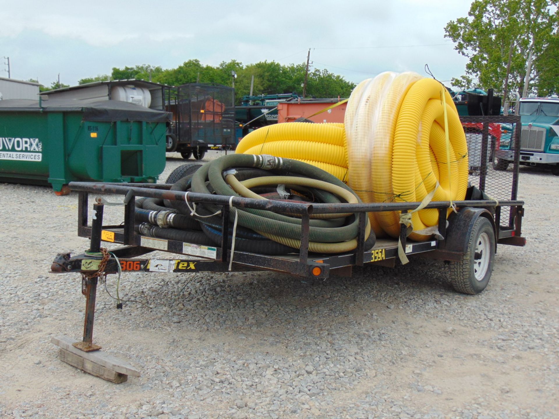 2013 Big Tex 35SA-14BK4RG 14' S/A Flatbed Pipe Top Trailer w/Wood Deck , Vin: 16VAX1410D2A01739