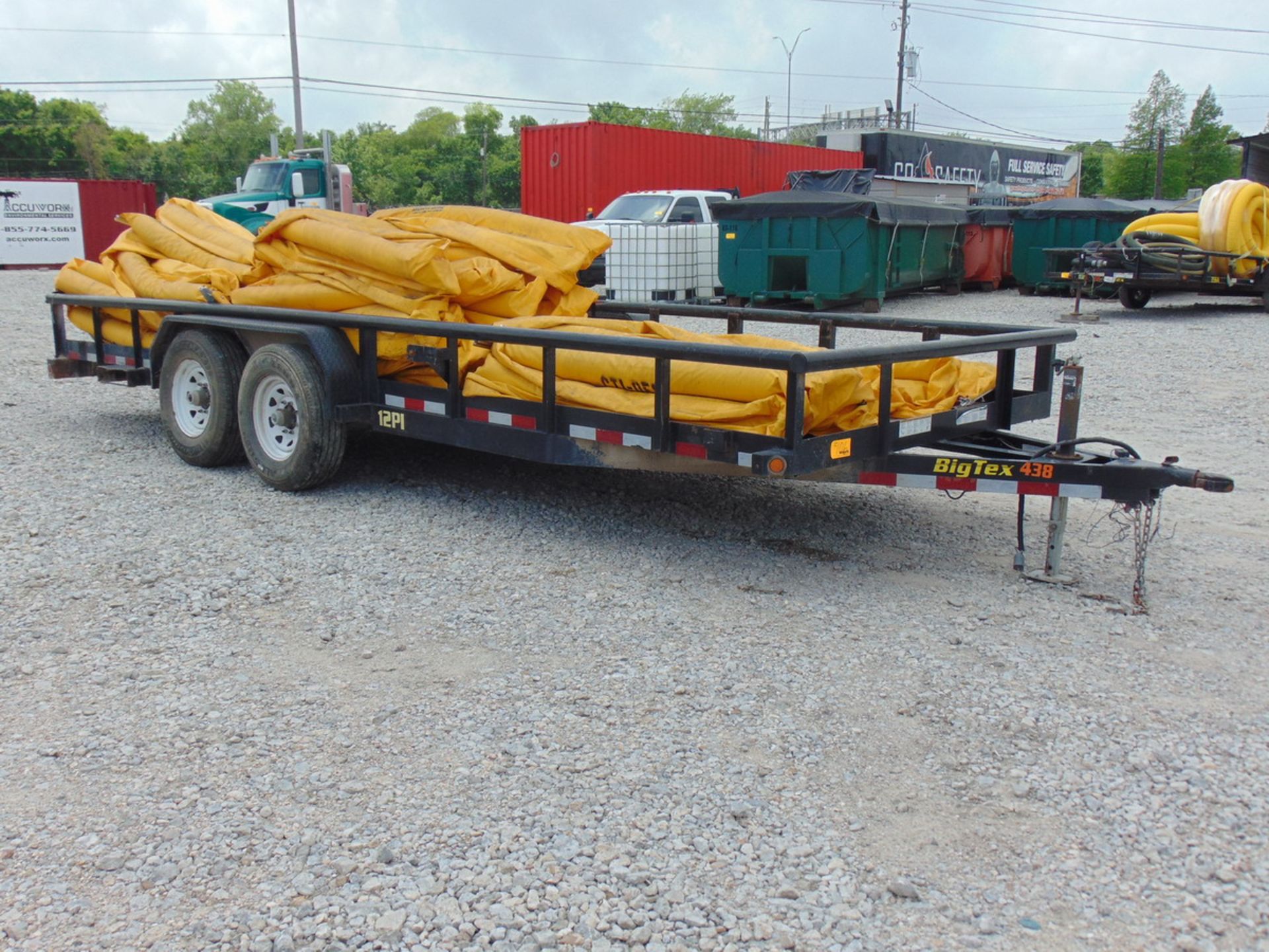 2015 Big Tex 12PI-20BK 20' T/A Pipe Top Utility Trailer, Fold Out Ramps, Vin: 16VPX2021F2017981 ( - Image 2 of 7