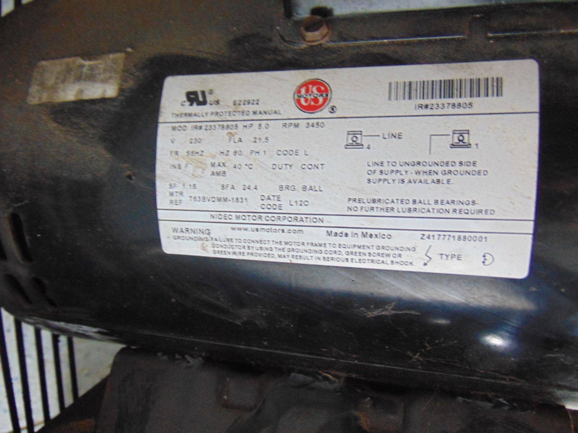 Ingersoll Rand SS-5 5 HP Air Compressor Trailer EXCLUDED S/N B067736 - Image 4 of 4