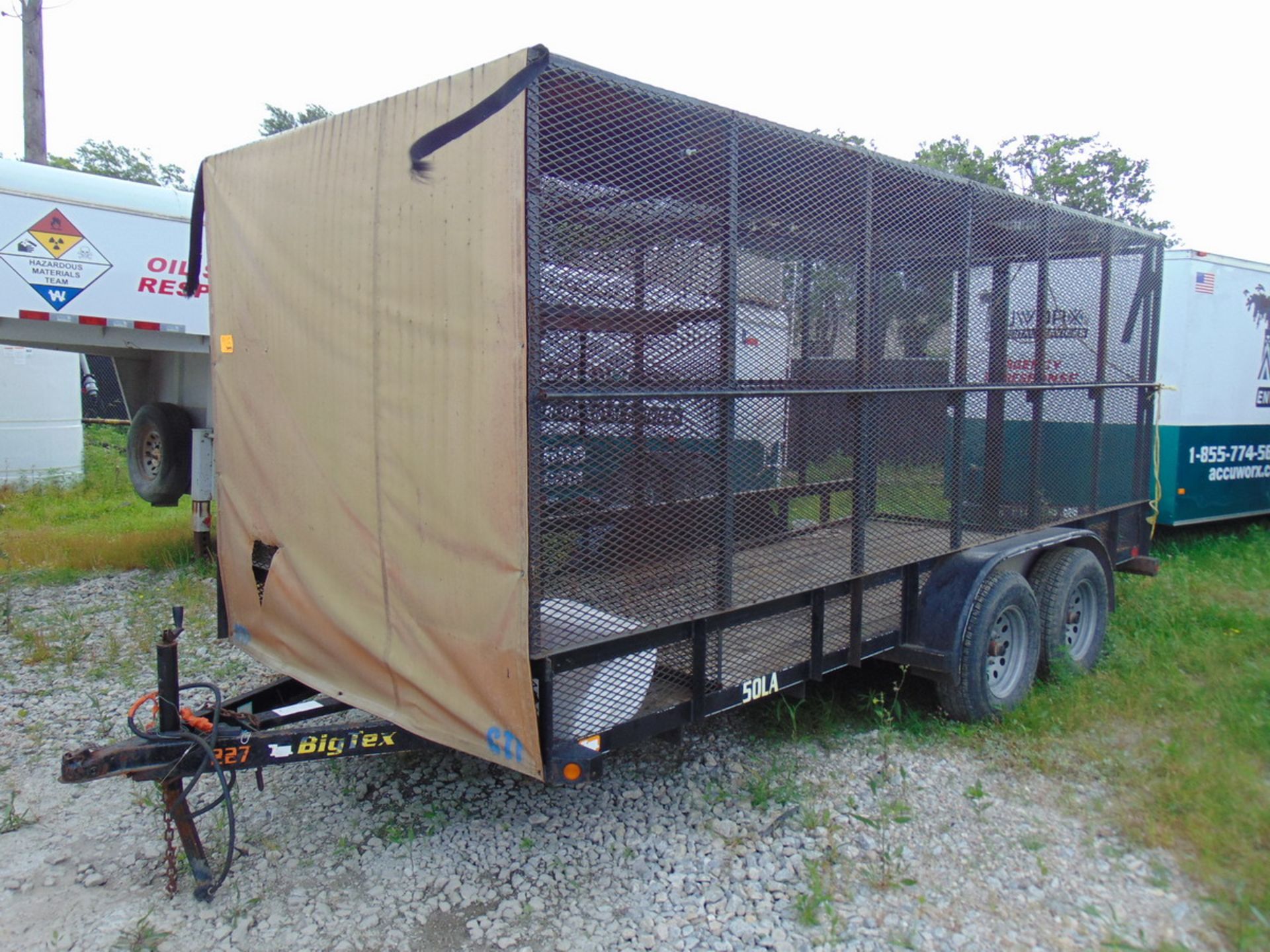 2011 Big Tex 50LA-16BK4RG 16' T/A Utility Trailer, Steel Frame Enclosure, Vin: 16VNX1620B2C02741 - Image 2 of 6