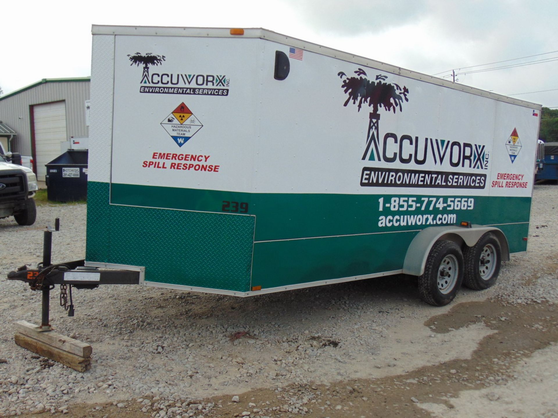 2012 Hurricane Utility 16' T/A Enclosed Cargo Trailer, Rear Ramp Door, Side Acces Door, Vin: - Image 2 of 6