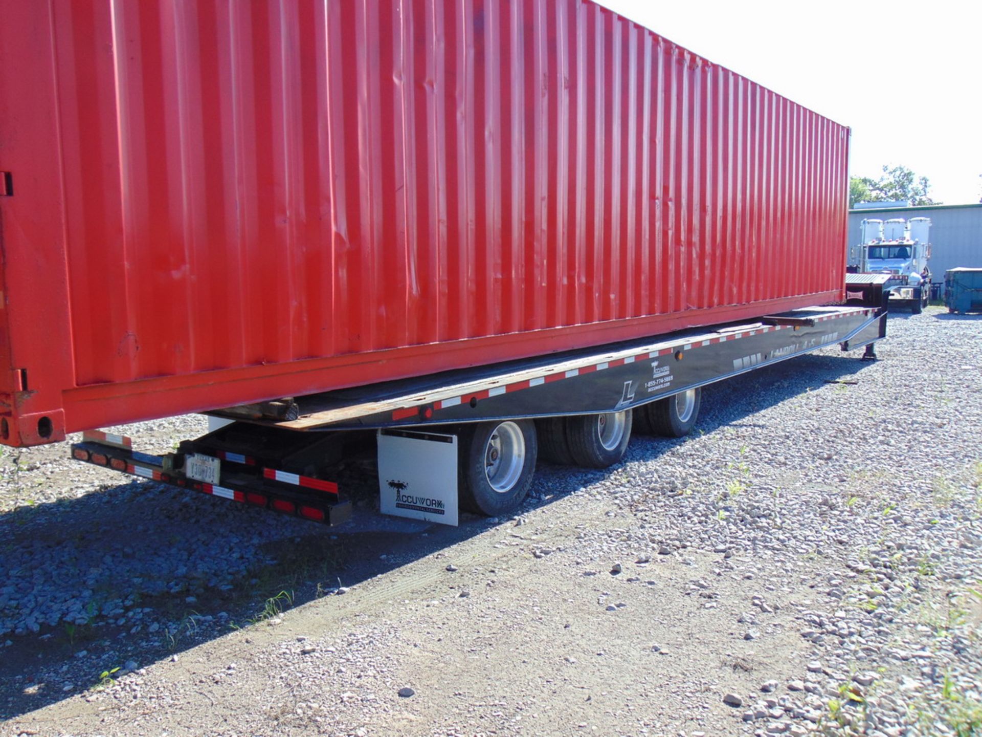 2014 Landoll 455 53' Tri/A Traveling Axle Trailer Air Ride Suspension, GVWR = 132,800 Lbs., Vin: - Image 3 of 10