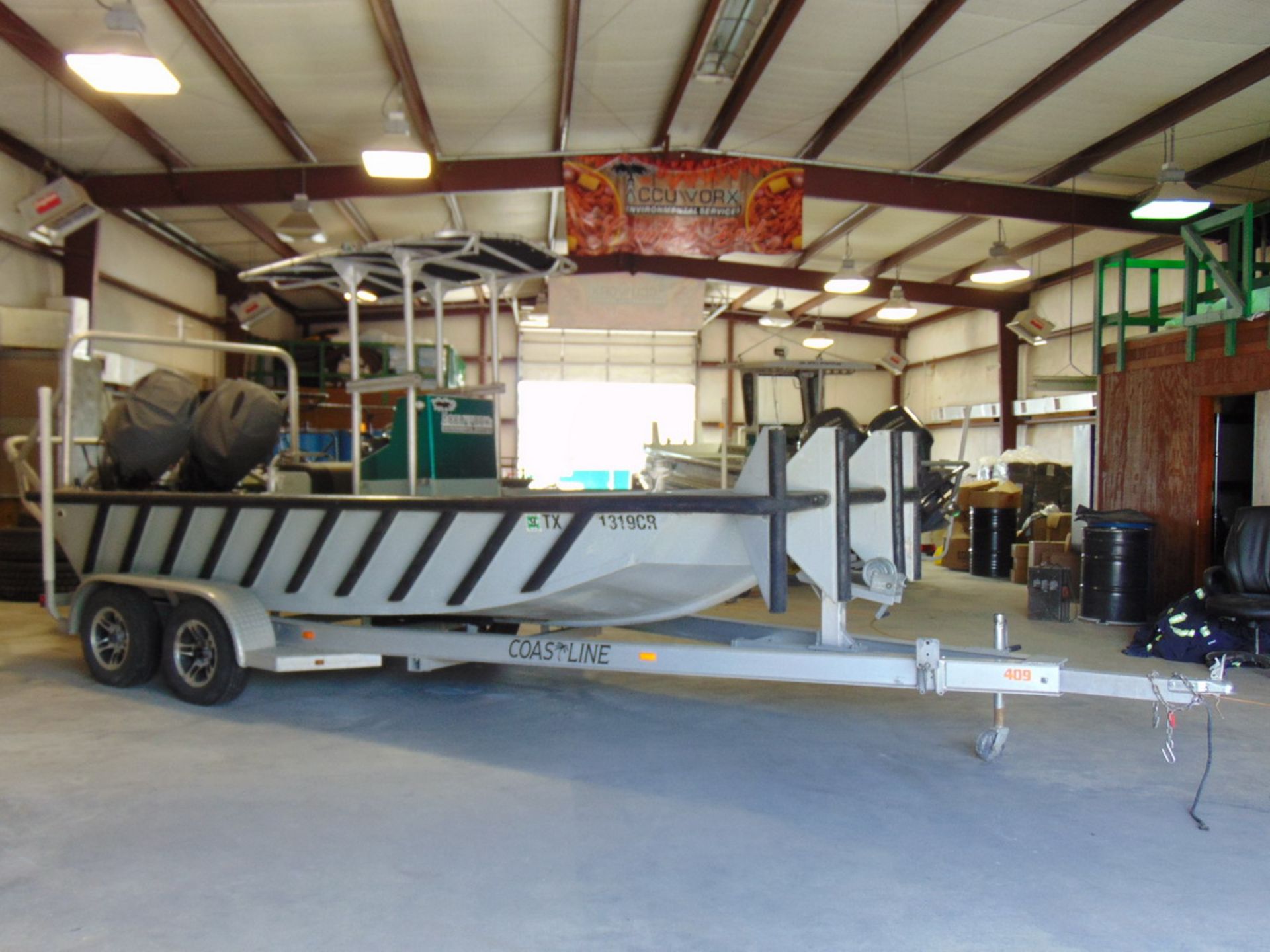 2007 SeaArk 18' Work Boat (2) 115 HP Yamaha Engines w/ Trailer