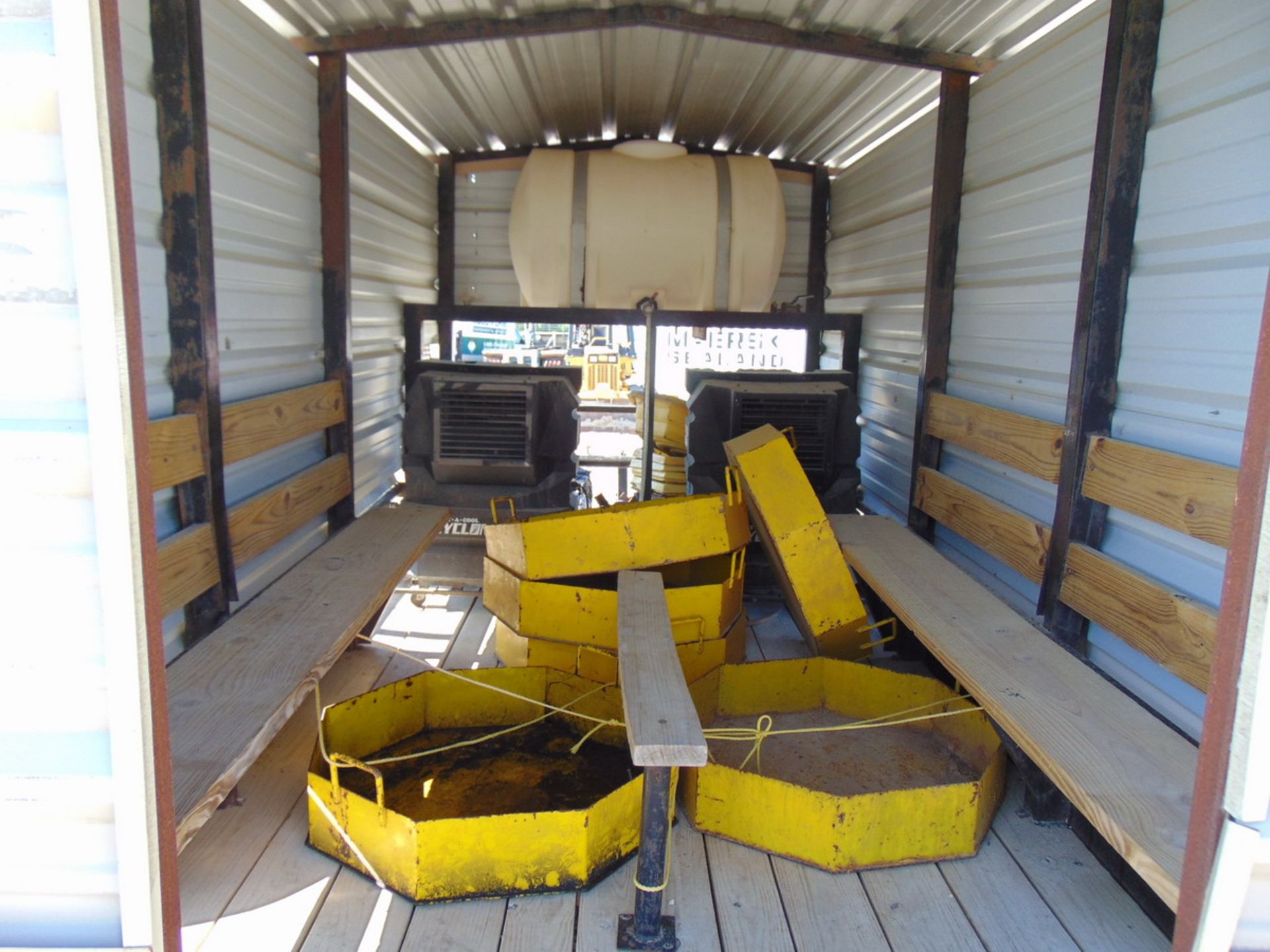 2012 Big Tex 10PI-16BK 16' T/A Pipe Top Utiliy Trailer Outfitted w/ Cool Down Shed, (2) Port-A- - Image 7 of 11