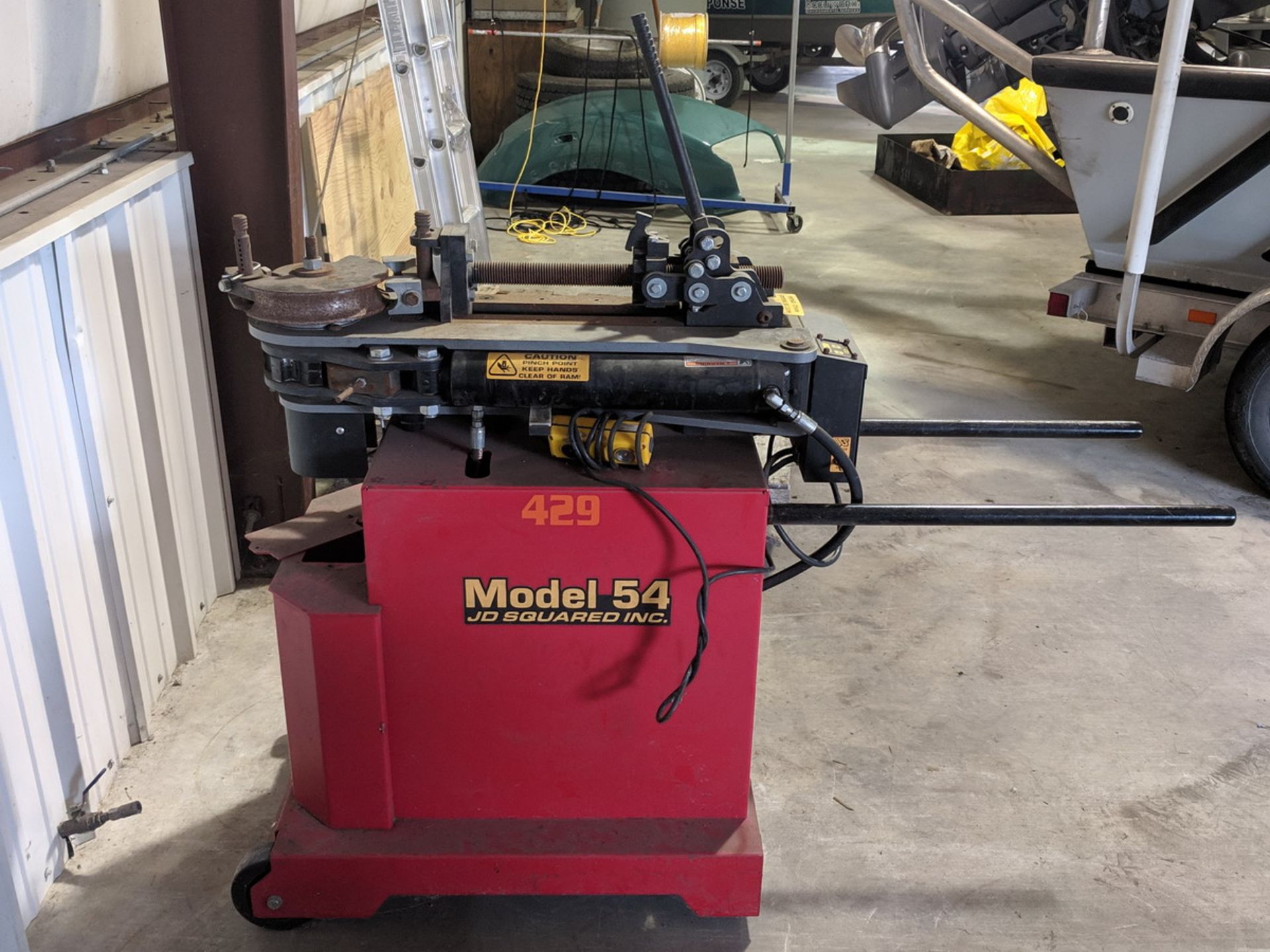 JD Squared Inc 54 Pipe Bender w/Ele Motor, Mfg.: US Motors, HP: 1-1/2, RPM: 3460, 60HZ, 1115/208- - Image 2 of 6