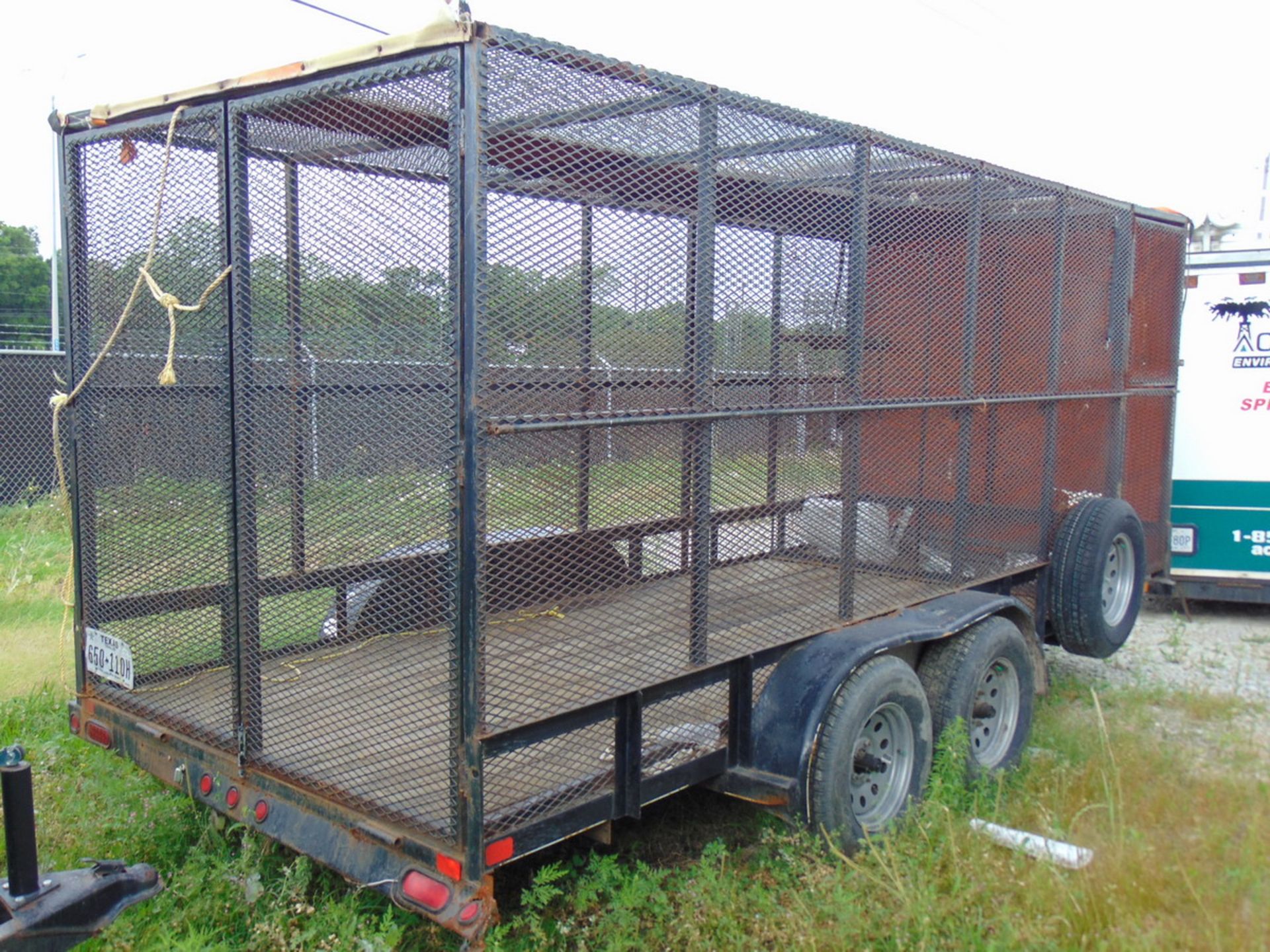 2011 Big Tex 50LA-16BK4RG 16' T/A Utility Trailer, Steel Frame Enclosure, Vin: 16VNX1620B2C02741 - Image 4 of 6