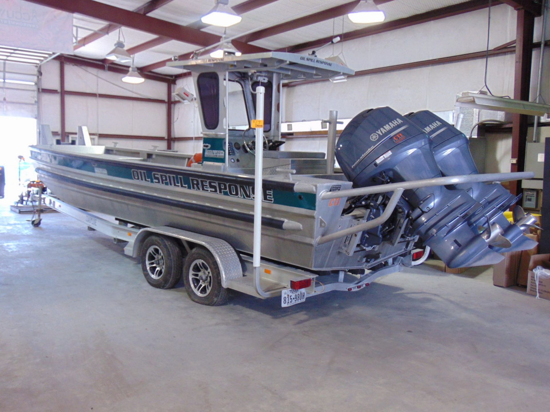 2015 Life Tyme ABT-1043-14 24' Push Work Boat (2) 150 HP Yamaha Engines w/ Trailer - Image 2 of 20