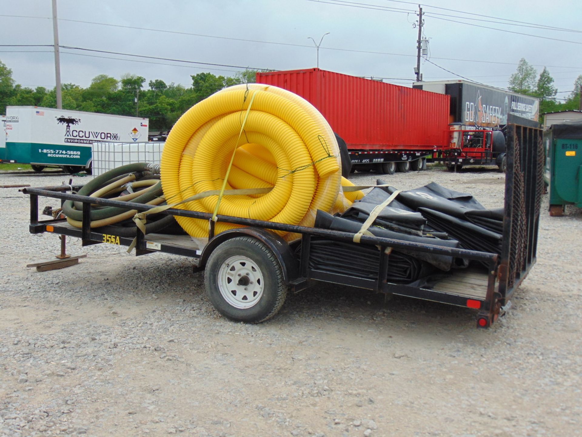 2013 Big Tex 35SA-14BK4RG 14' S/A Flatbed Pipe Top Trailer w/Wood Deck , Vin: 16VAX1410D2A01739 - Image 3 of 7