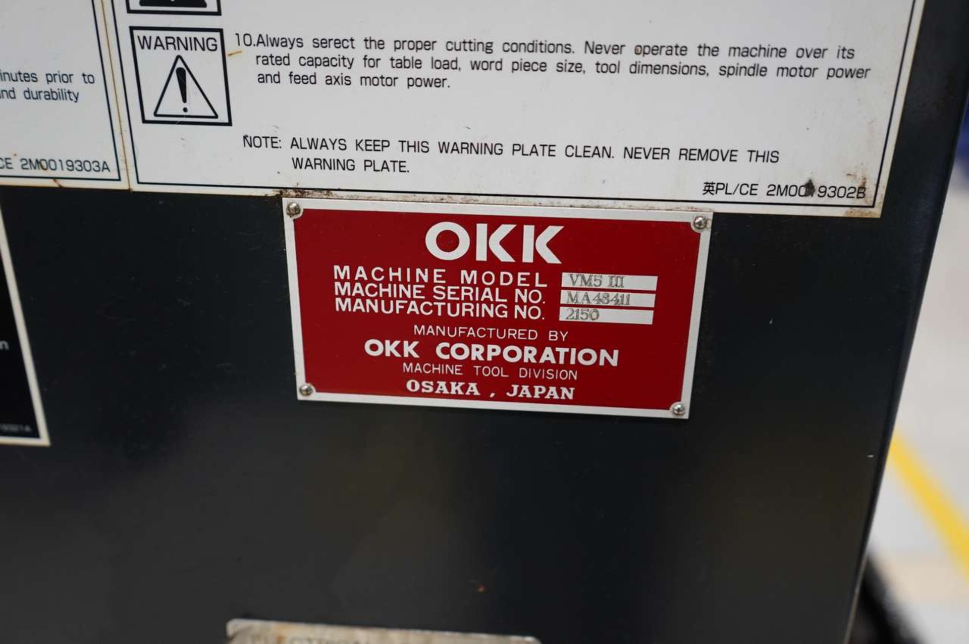 2005 OKK VM5lll CNC Vertical Machining Center - Image 8 of 16