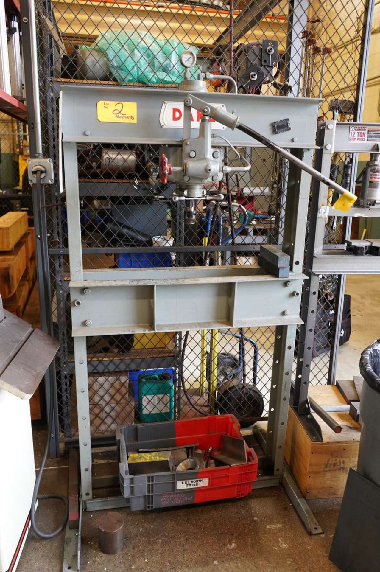 Dake 12-Ton Manual H-Frame Press