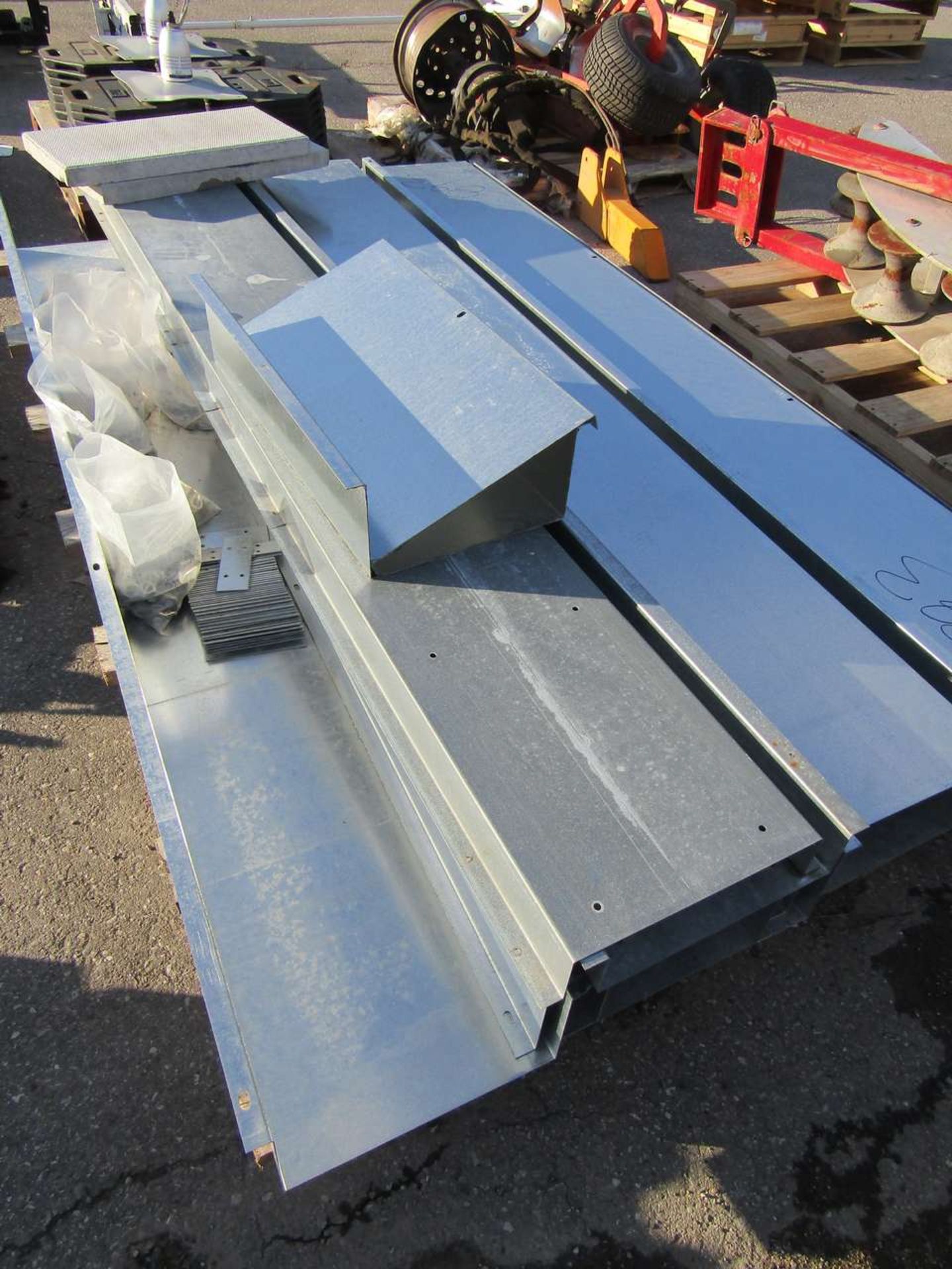 Skid of Galvanized Shelving