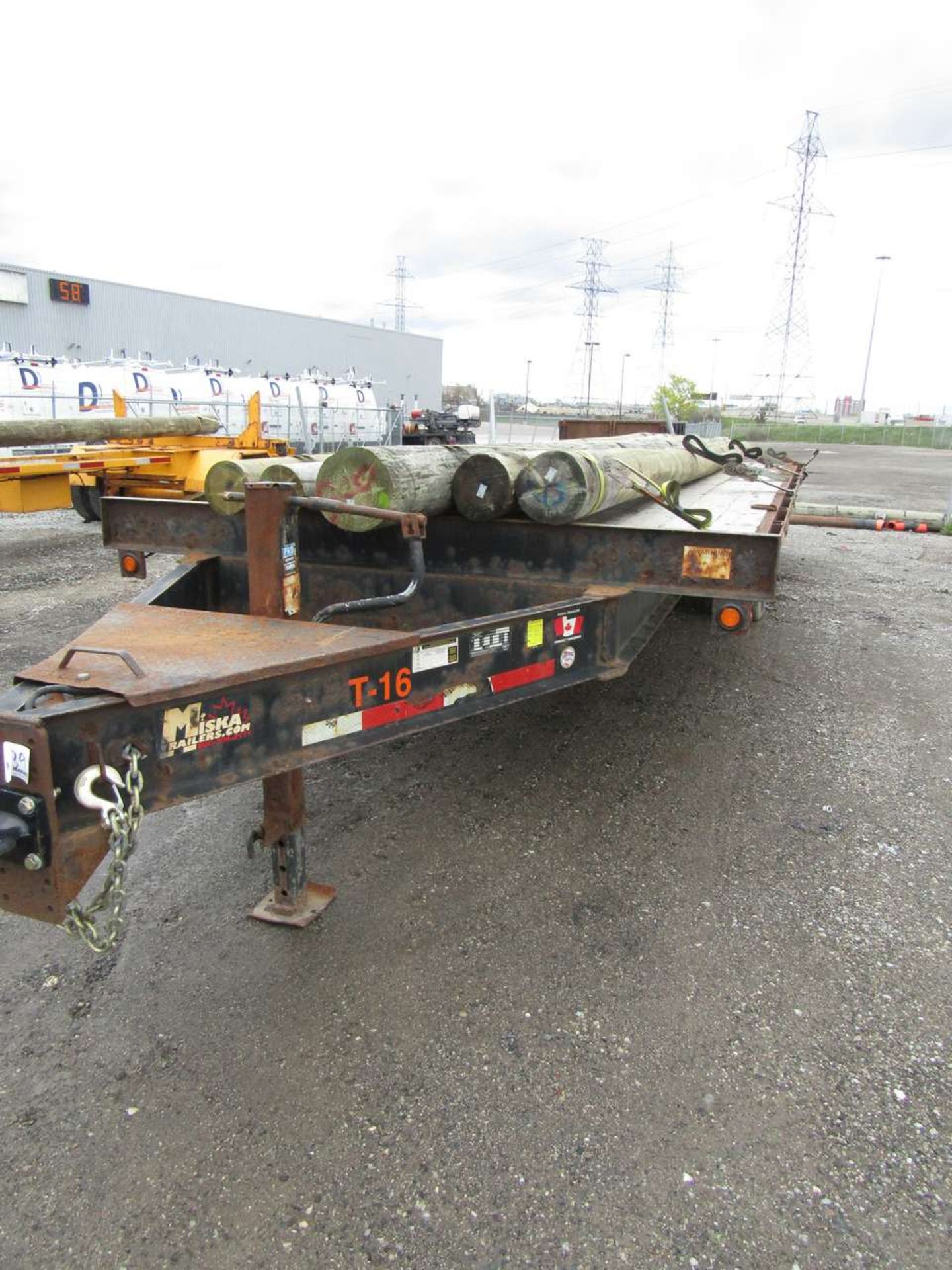 2011 Miska Tri axle equipment Trailer, 10 Ton Flat Deck, T-16