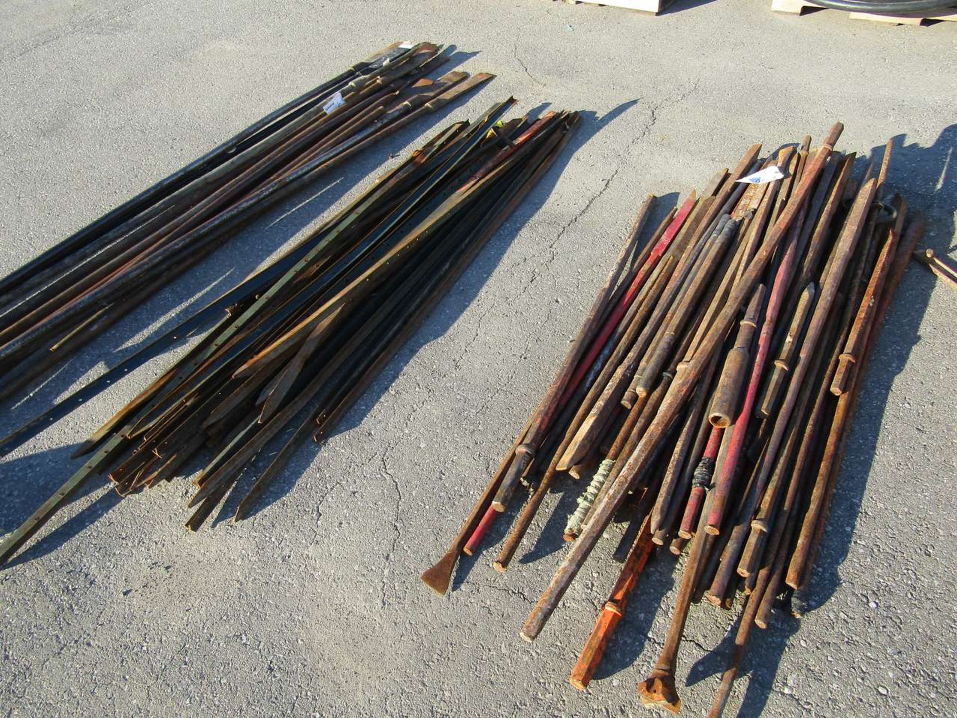 Prybars and metal stakes