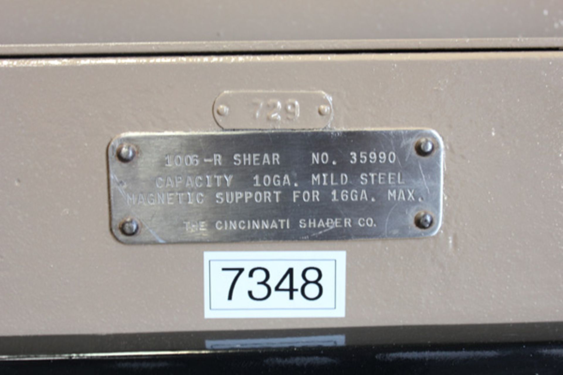 Cincinnati Power Shear, 10 Ga. x 6', Mdl: 1006-R, S/N: 35990, Located In: Huntington Park, CA - Image 14 of 15