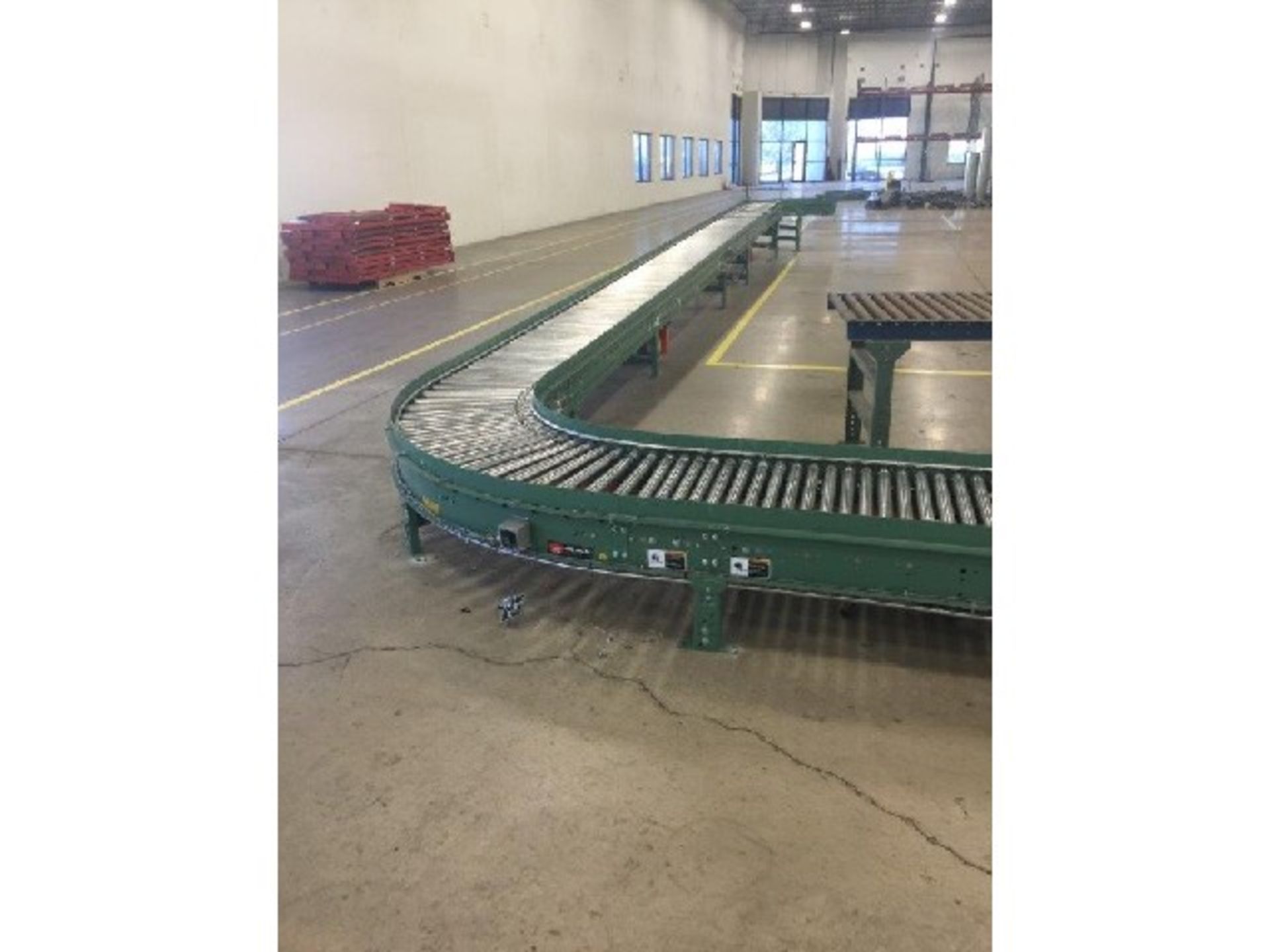 24” W Roach Motorized Conveyor System, 240 Volts 3 Phase 30 AMP, 8 Long Straight Pieces (At 10' - Image 4 of 8