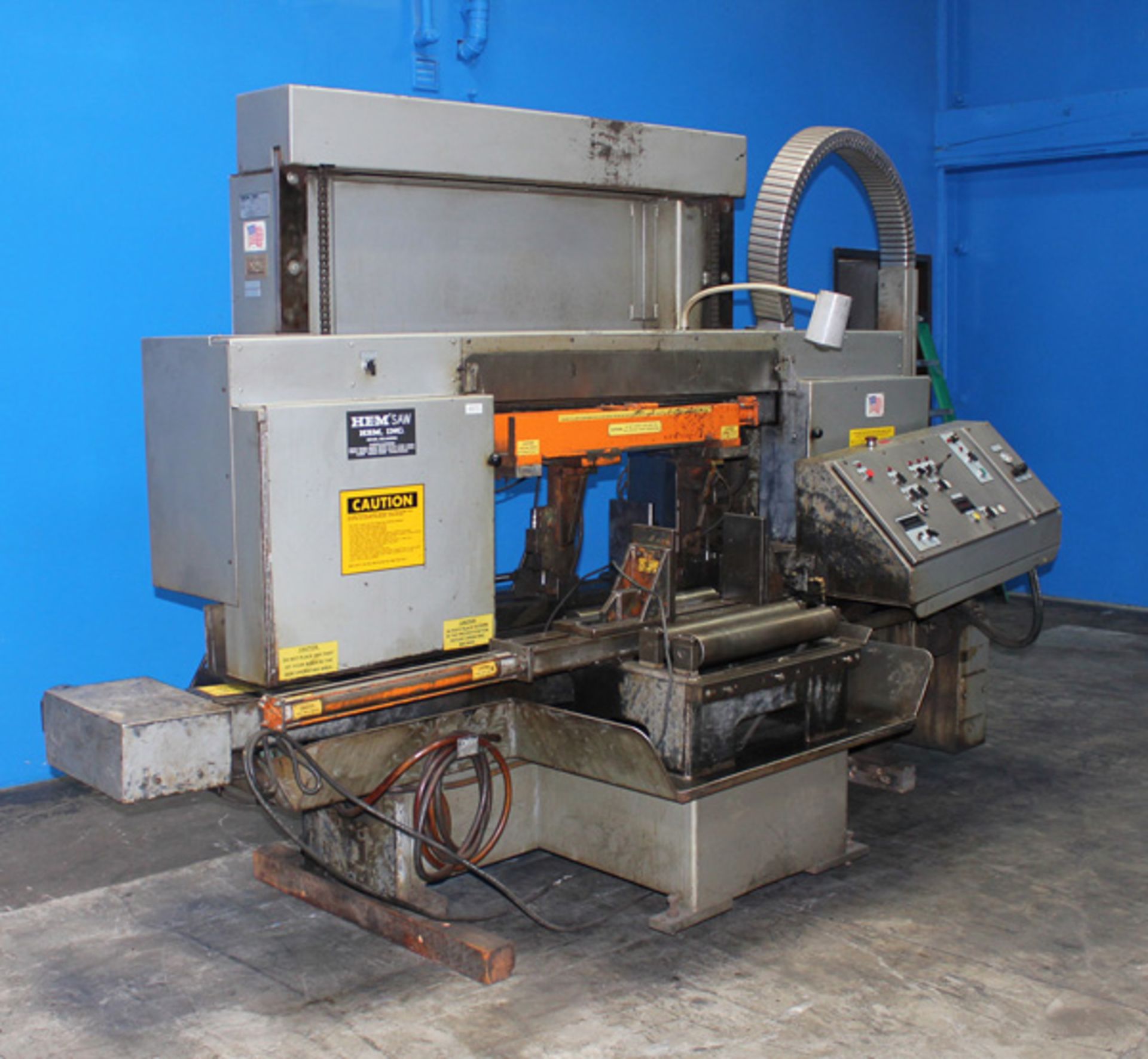 1996 HEM Semi-Automatic Horizontal Bandsaw, 18" x 20", Mdl: H130 HM- DC, S/N: 524196, Located In: - Image 5 of 8