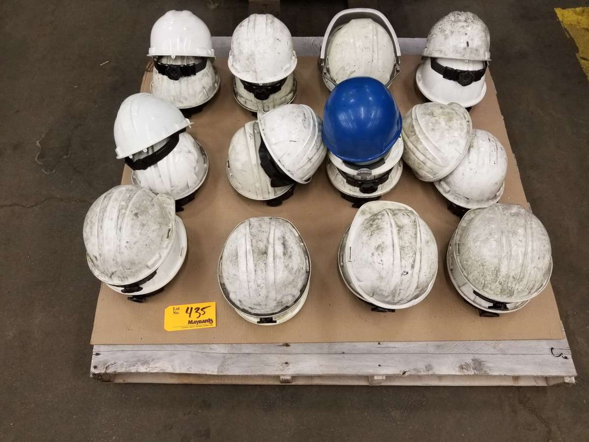 Pallet of Assorted Hard Hats.