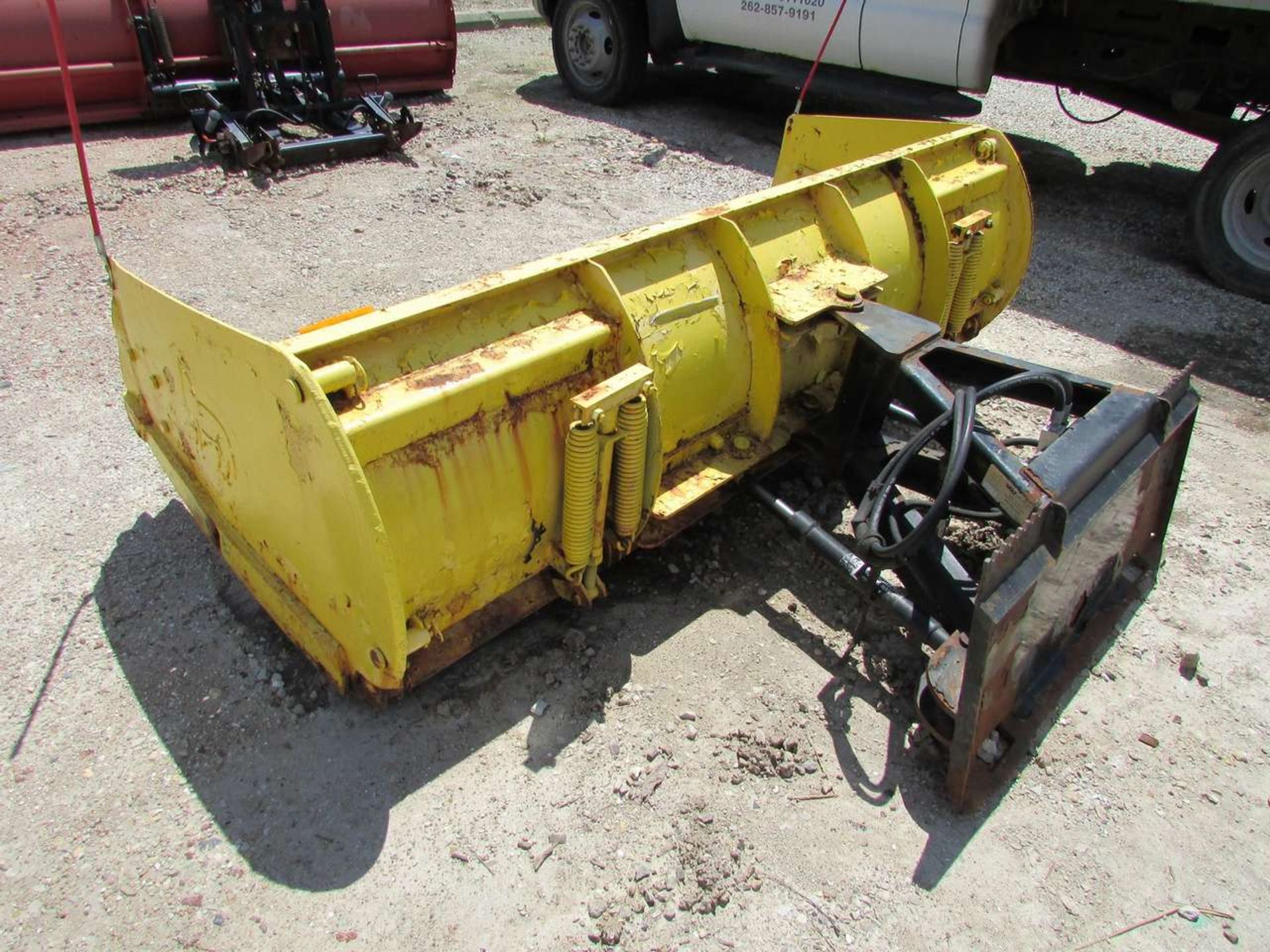 2008 Wolf Group Ultra-96 8' Skid Loader Snow Plow Attachment - Image 4 of 4