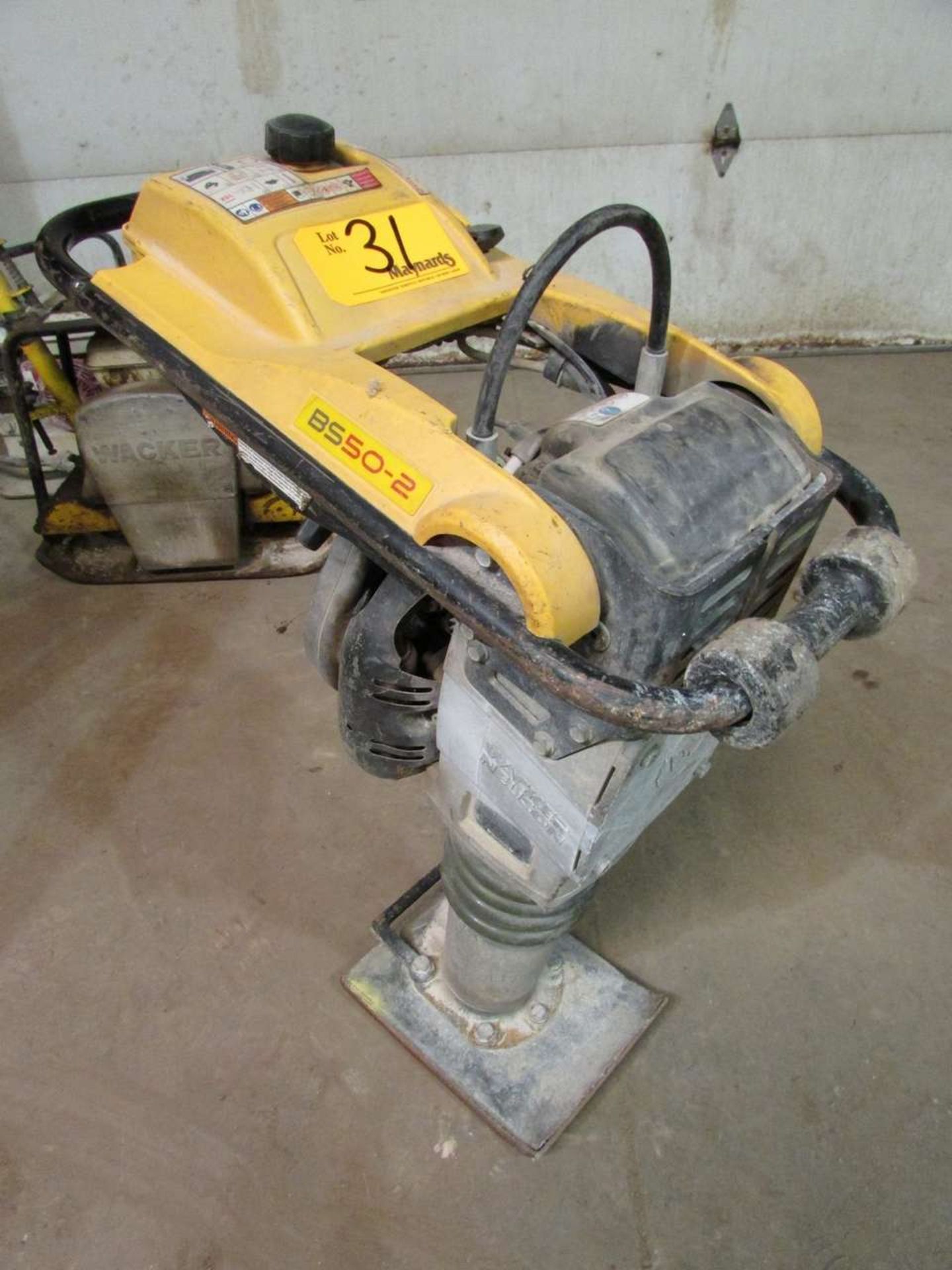 2015 Wacker Neuson BS502 10"x12" Gas Powered Soil Compactor