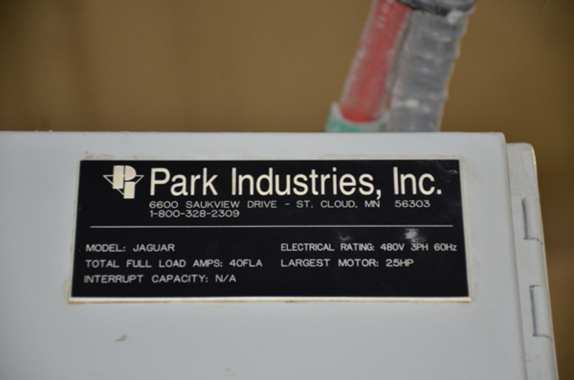 2000 Park Industries, Mdl: Jaguar Bridge Saw, S/N: 3-00-622, 480 Voltage, 3 Phase - Image 15 of 16