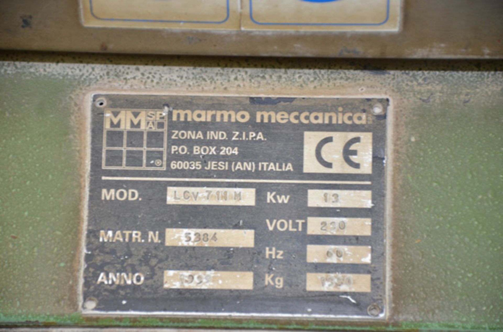 1999 Marmo Meccanica, Mdl: LCV 711M Stone Edge Machine, S/N: 5384, 230 Voltage, 3 Phase - Image 15 of 15