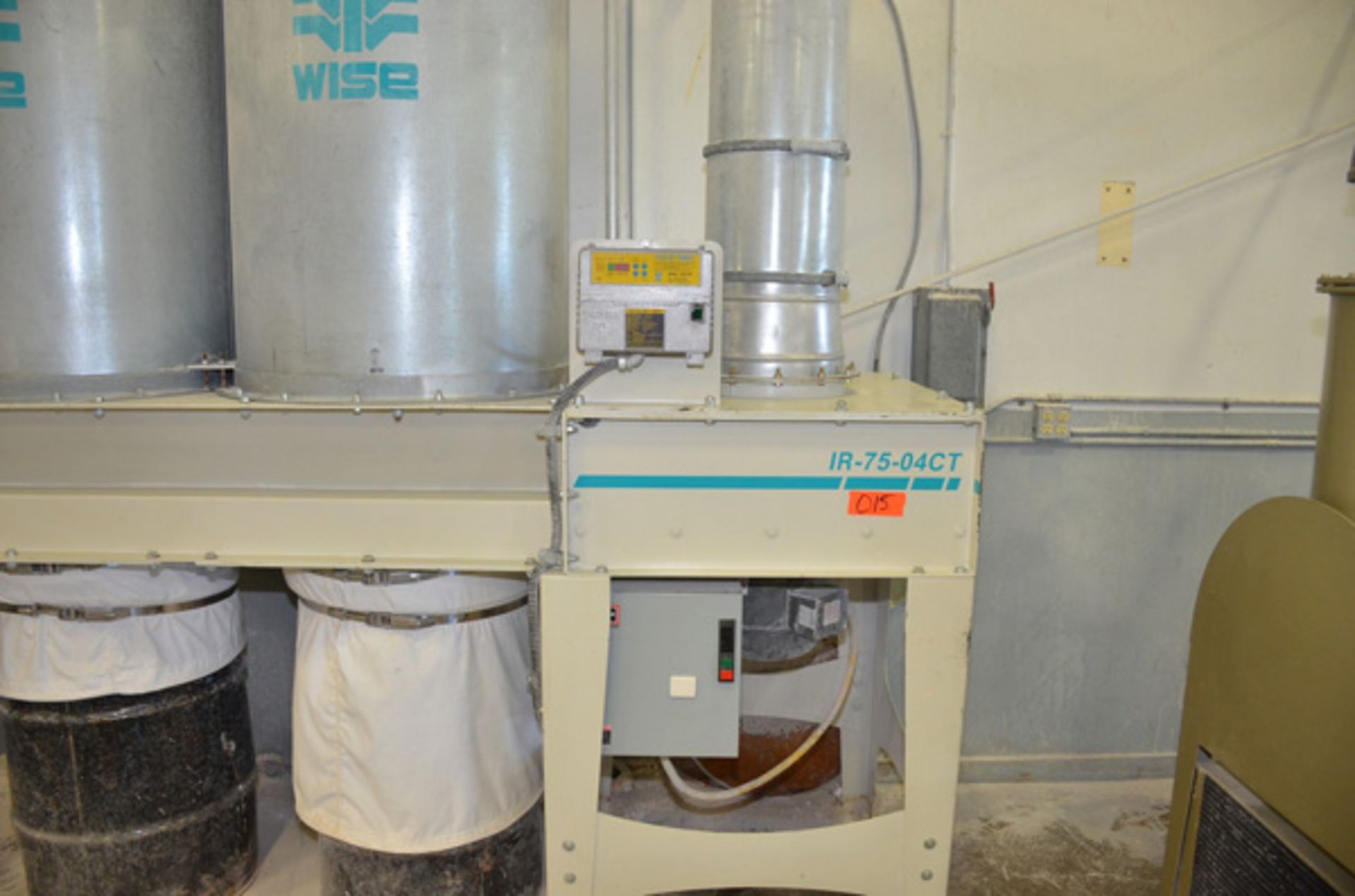 Wise, Mdl: IR-75-046T Dust Collector w/ pulse shaker - 7-1/2 HP, DV Voltage, 3 Phase - Image 7 of 11