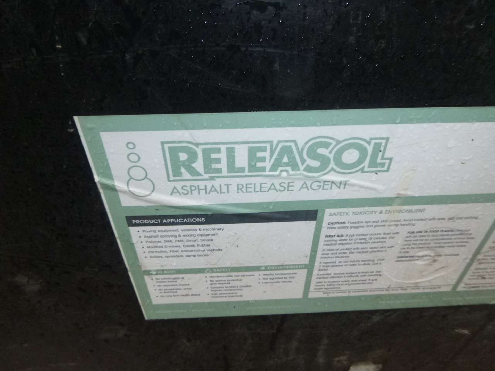 1/2 tote of Releasol asphalt release agent - Image 2 of 2