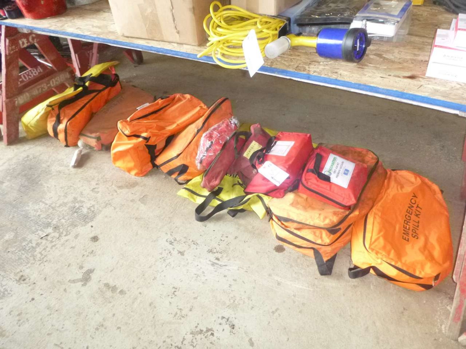 Lot of spill & first aid kits