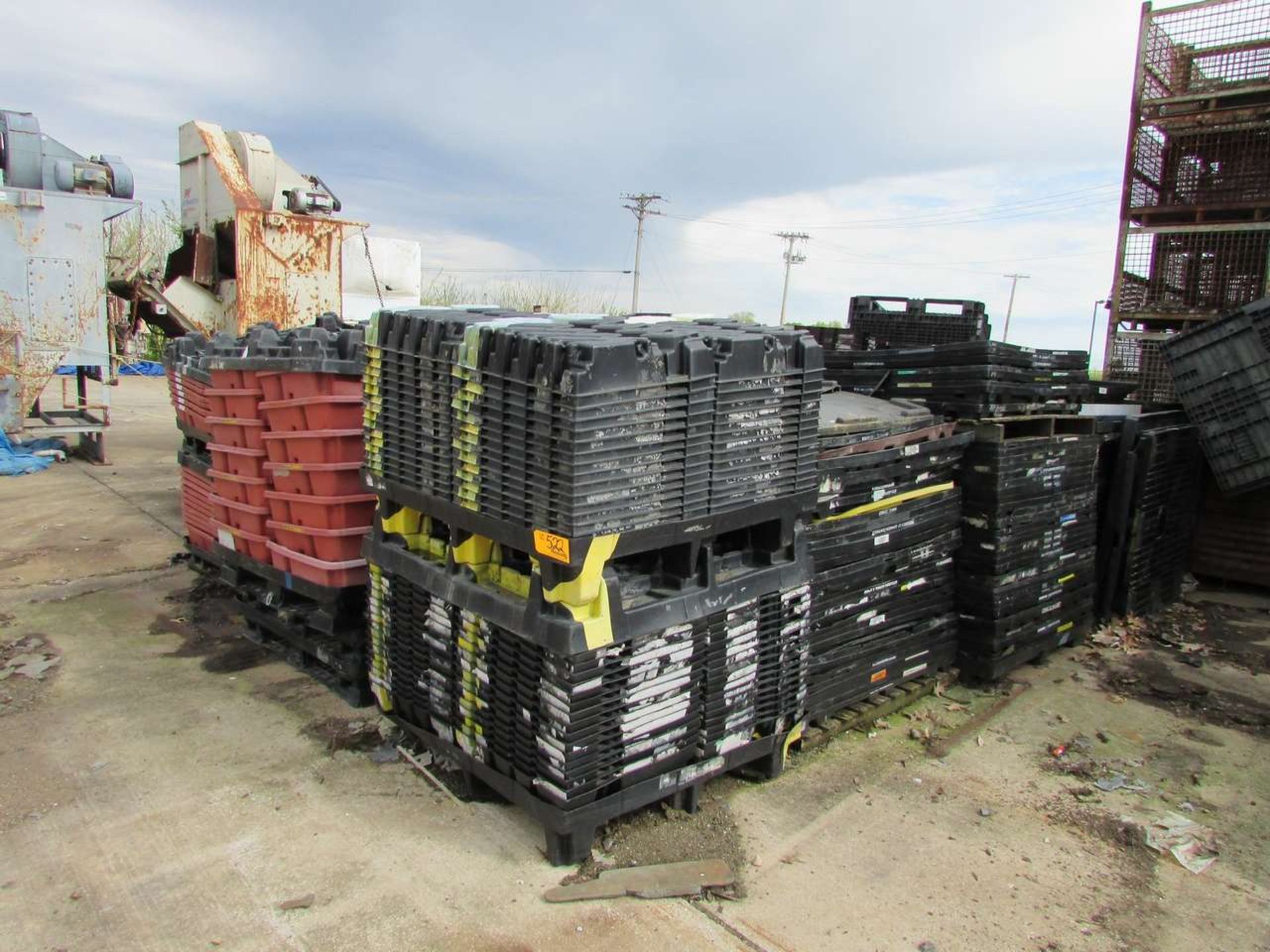 Large Qty. of Plastic Bins Plastic Pallets and Folding Bins - Image 6 of 8