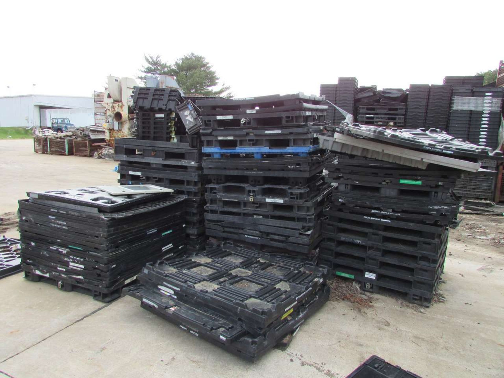 Large Qty. of Plastic Bins Plastic Pallets and Folding Bins - Image 3 of 8