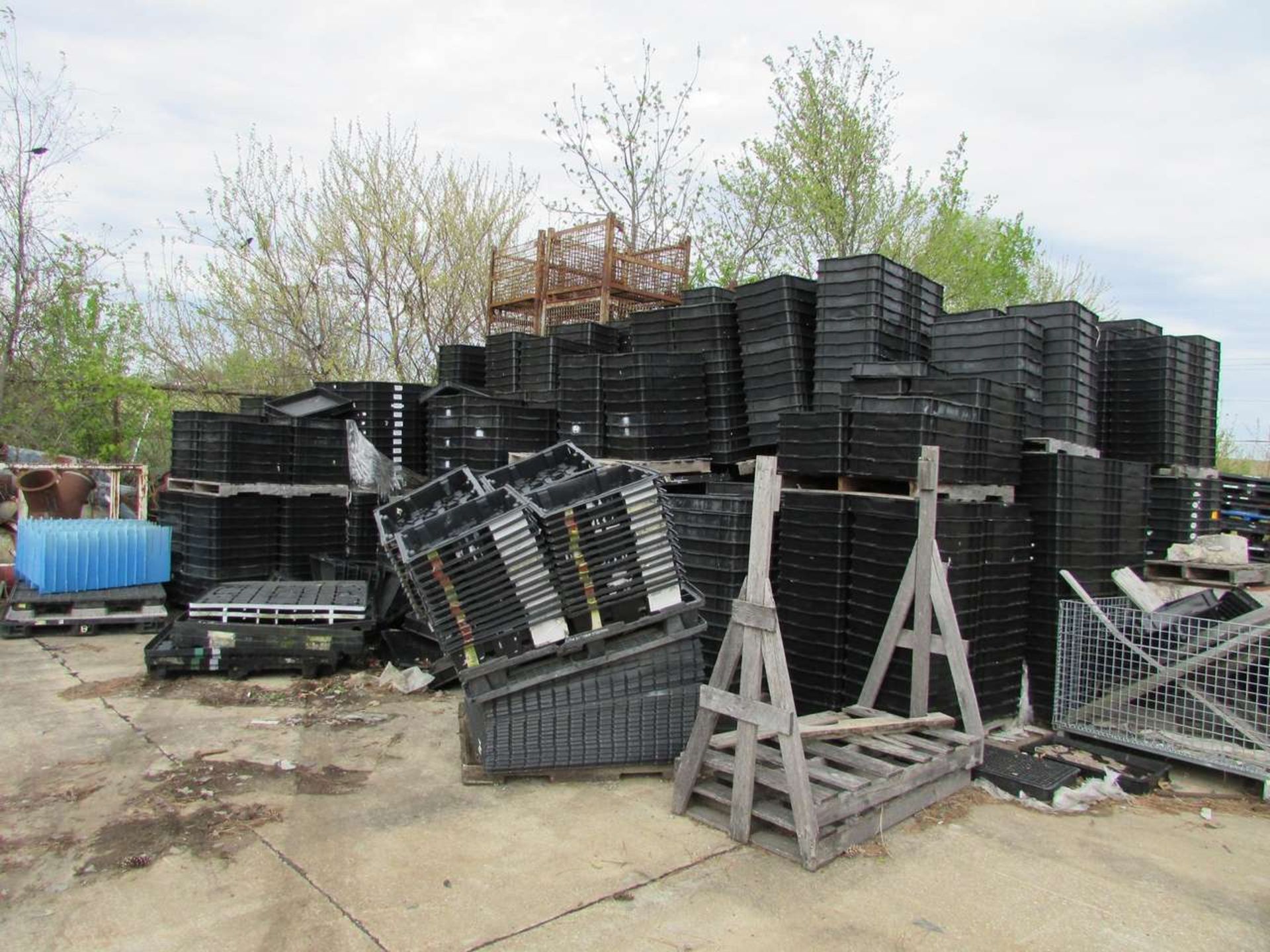 Large Qty. of Plastic Bins Plastic Pallets and Folding Bins - Image 4 of 8