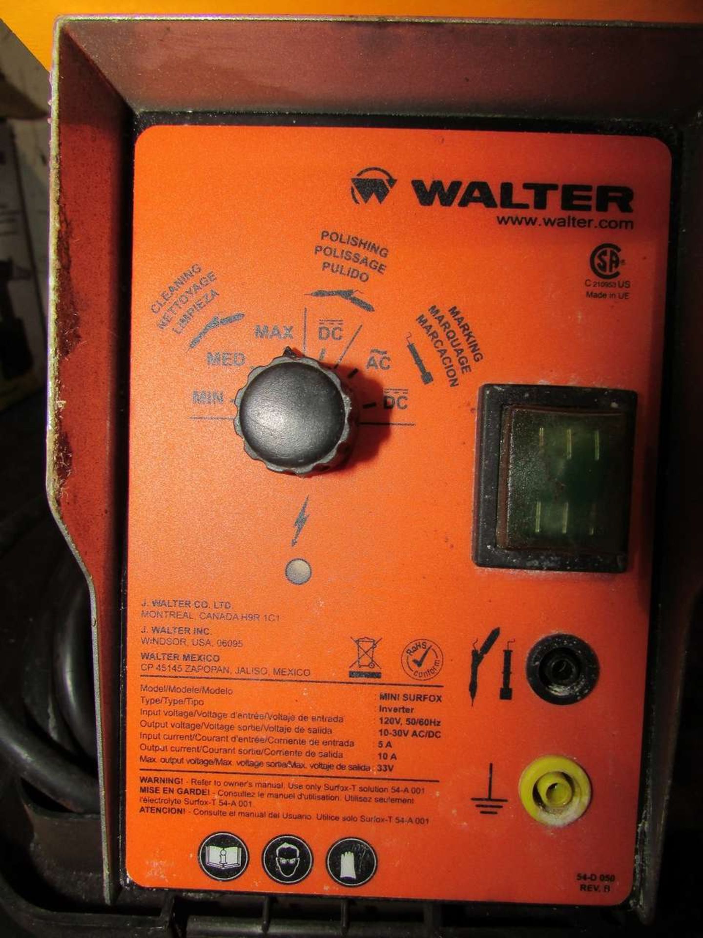 Walter Mini Surfox Weld Cleaning System - Image 2 of 4