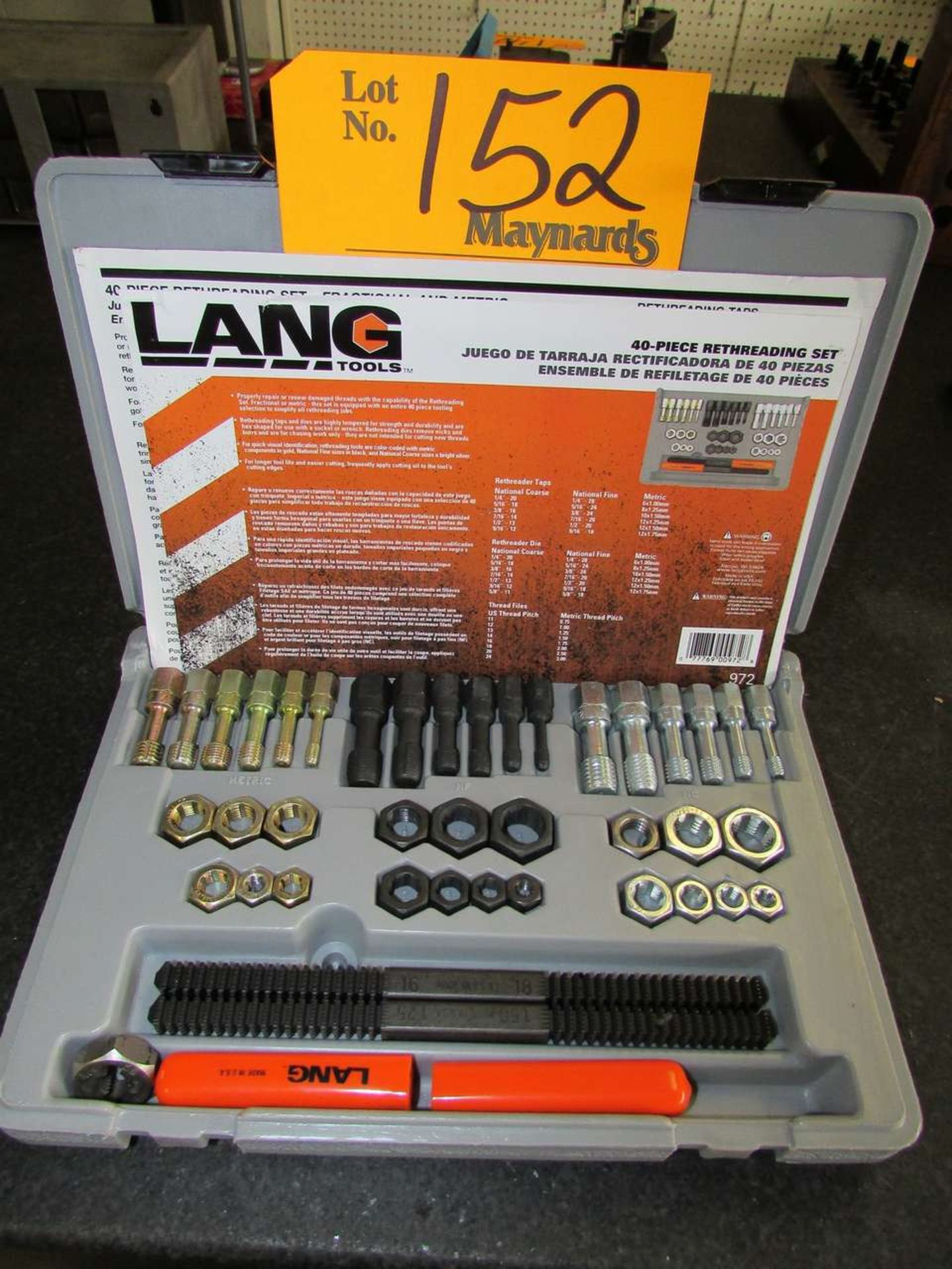 Lang Tools 972 40- Piece Rethreading Set