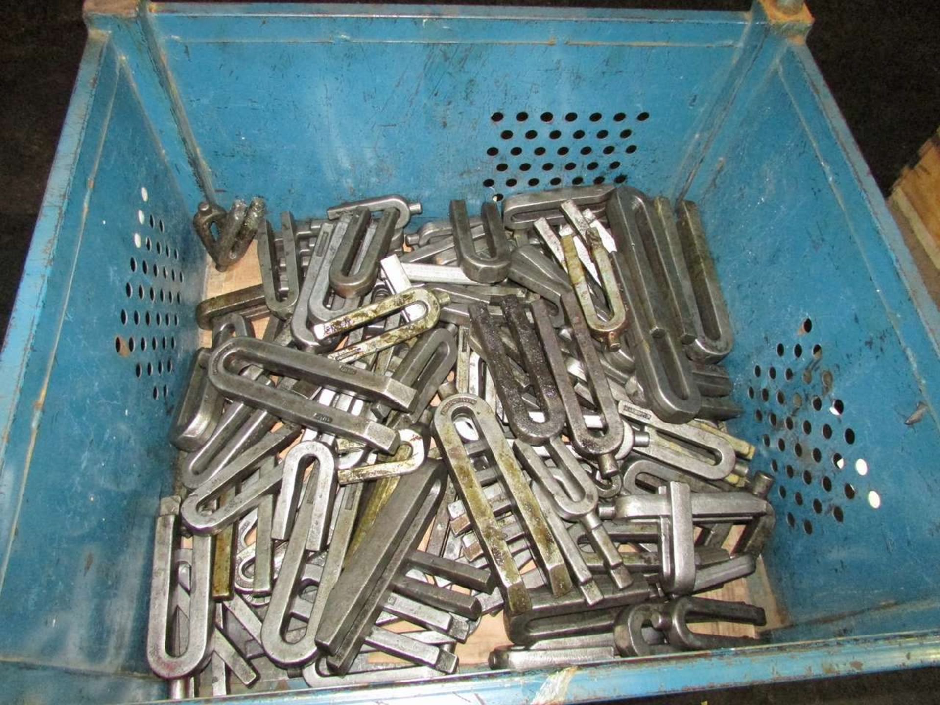 Steel Bins with Assorted Press Hold-Down Tooling