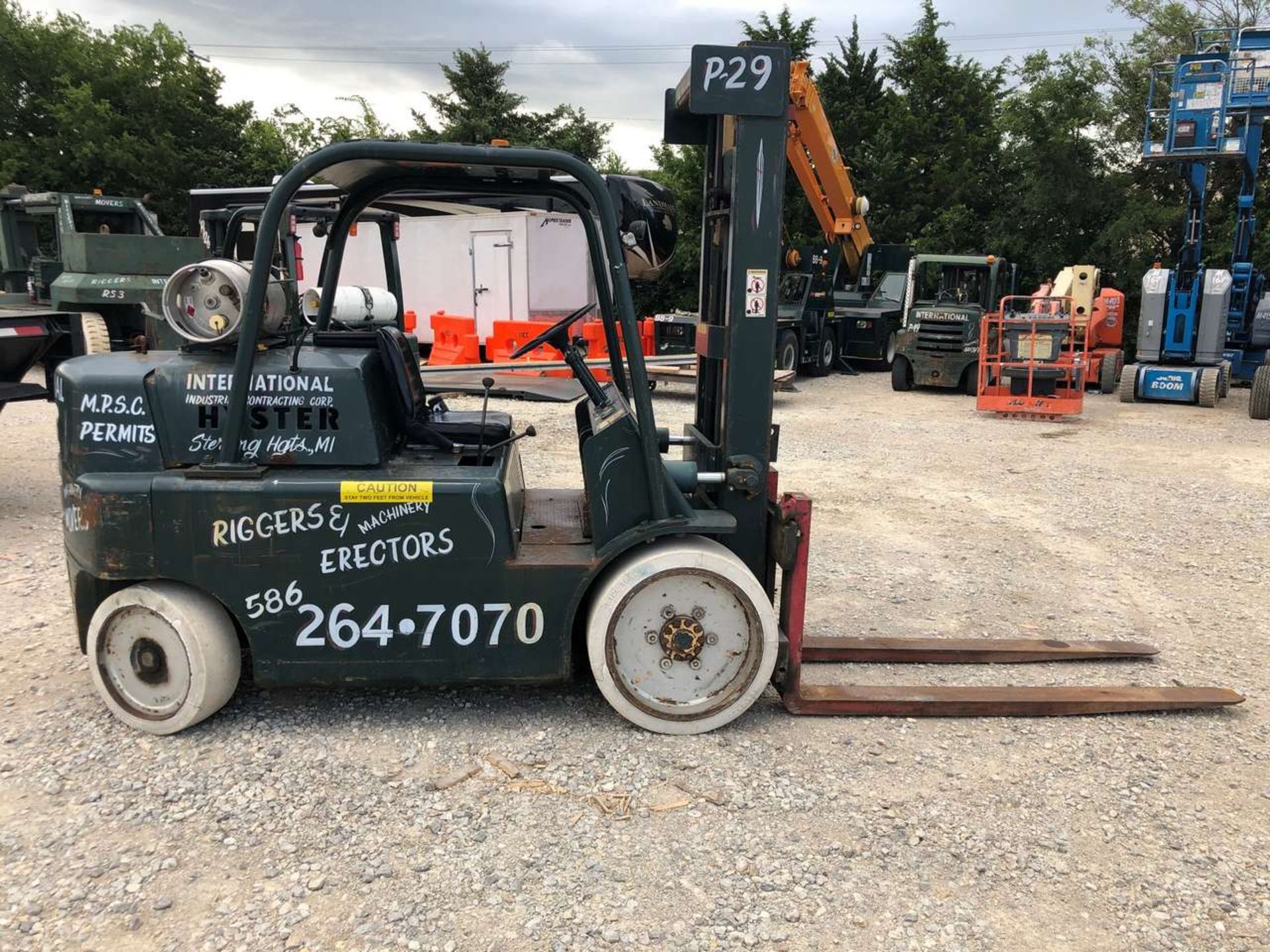 1976 Hyster S150A 15,000lb Propane Forklift