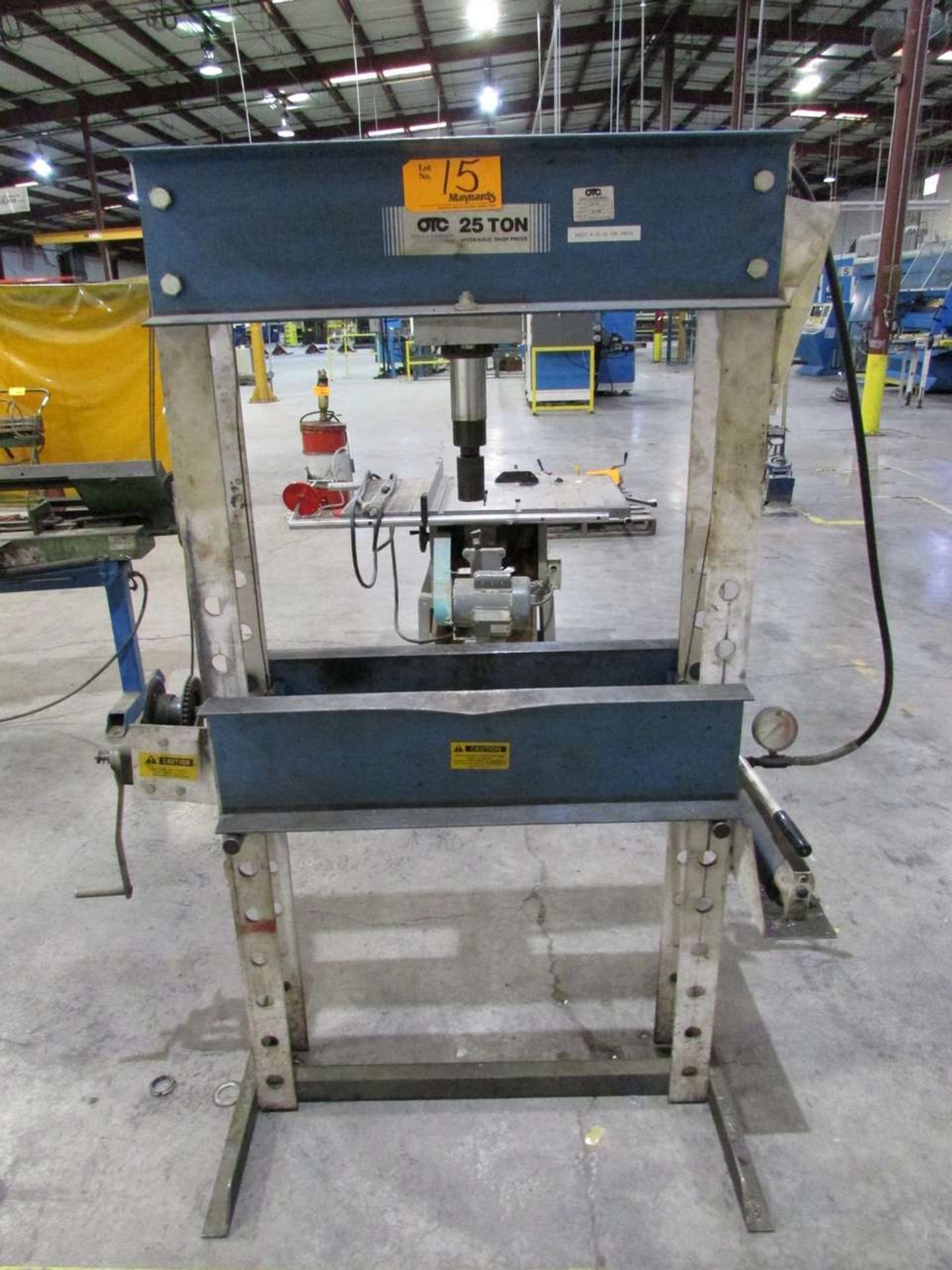 OTC Tools & Equipment 60178 25 Ton H-Frame Hydraulic Press - Image 2 of 6