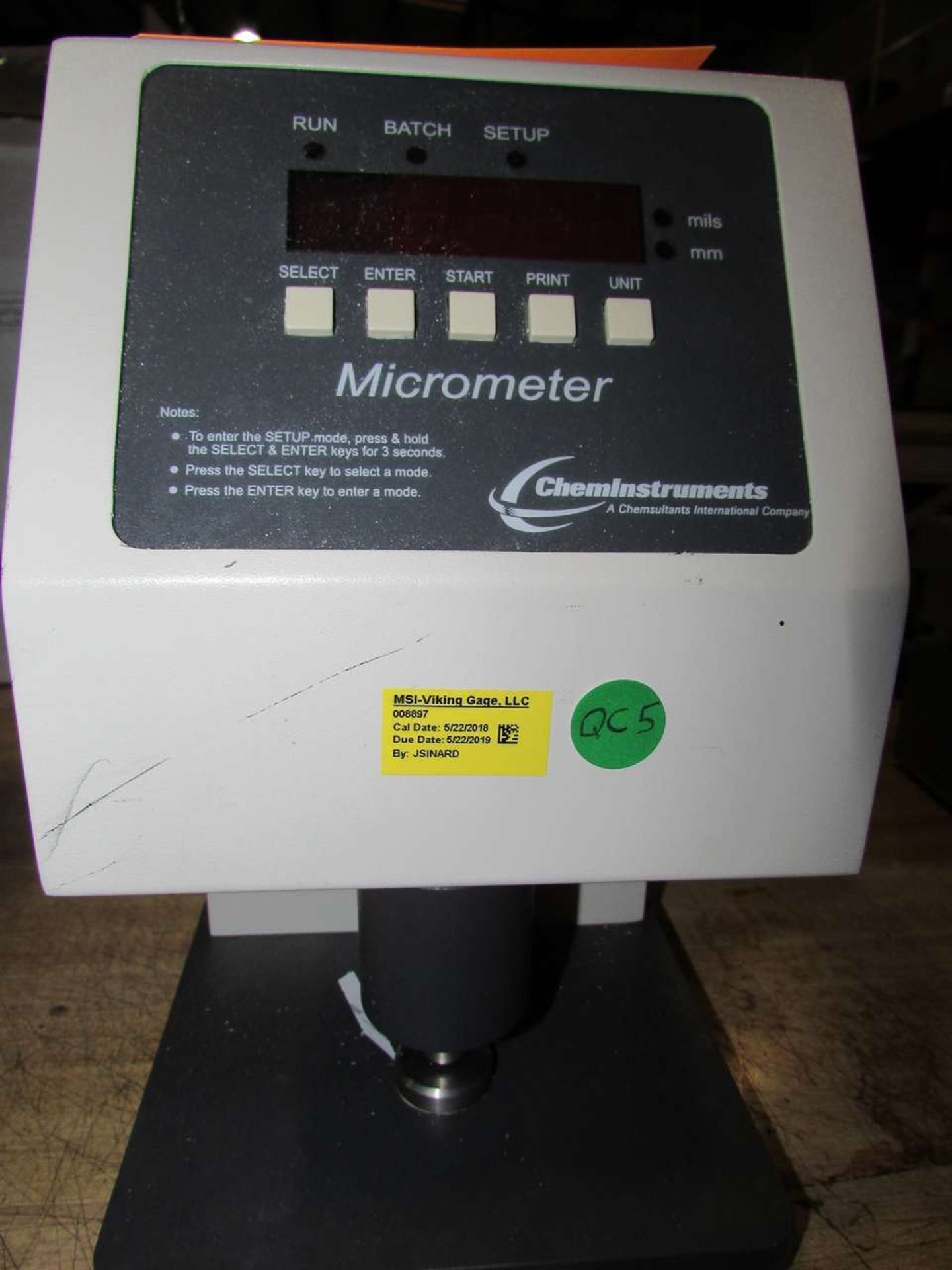 ChemInstruments MI-1000 Digital Micrometers - Image 3 of 4