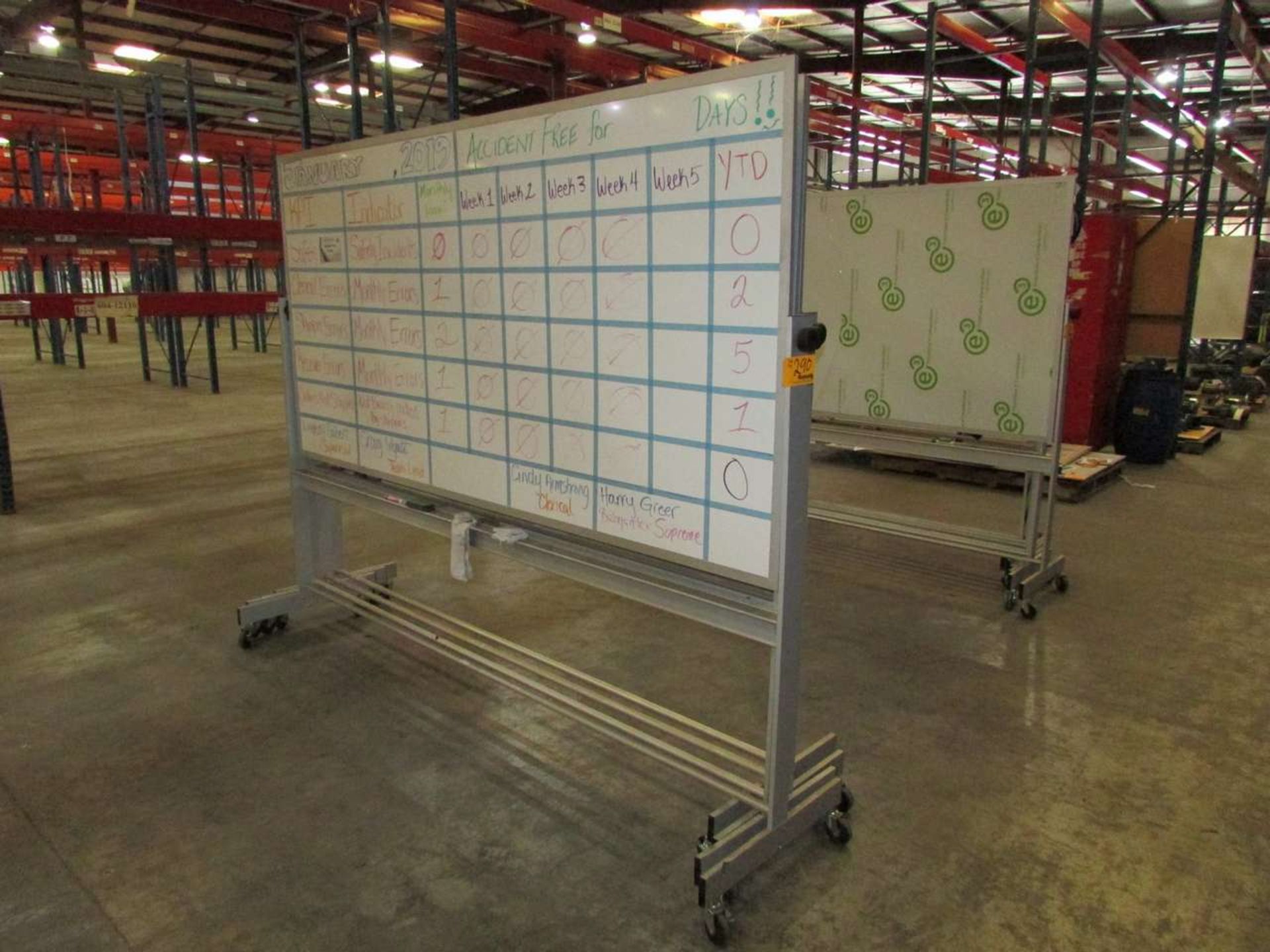 8'x4' Rolling Dry Erase Boards - Image 2 of 3