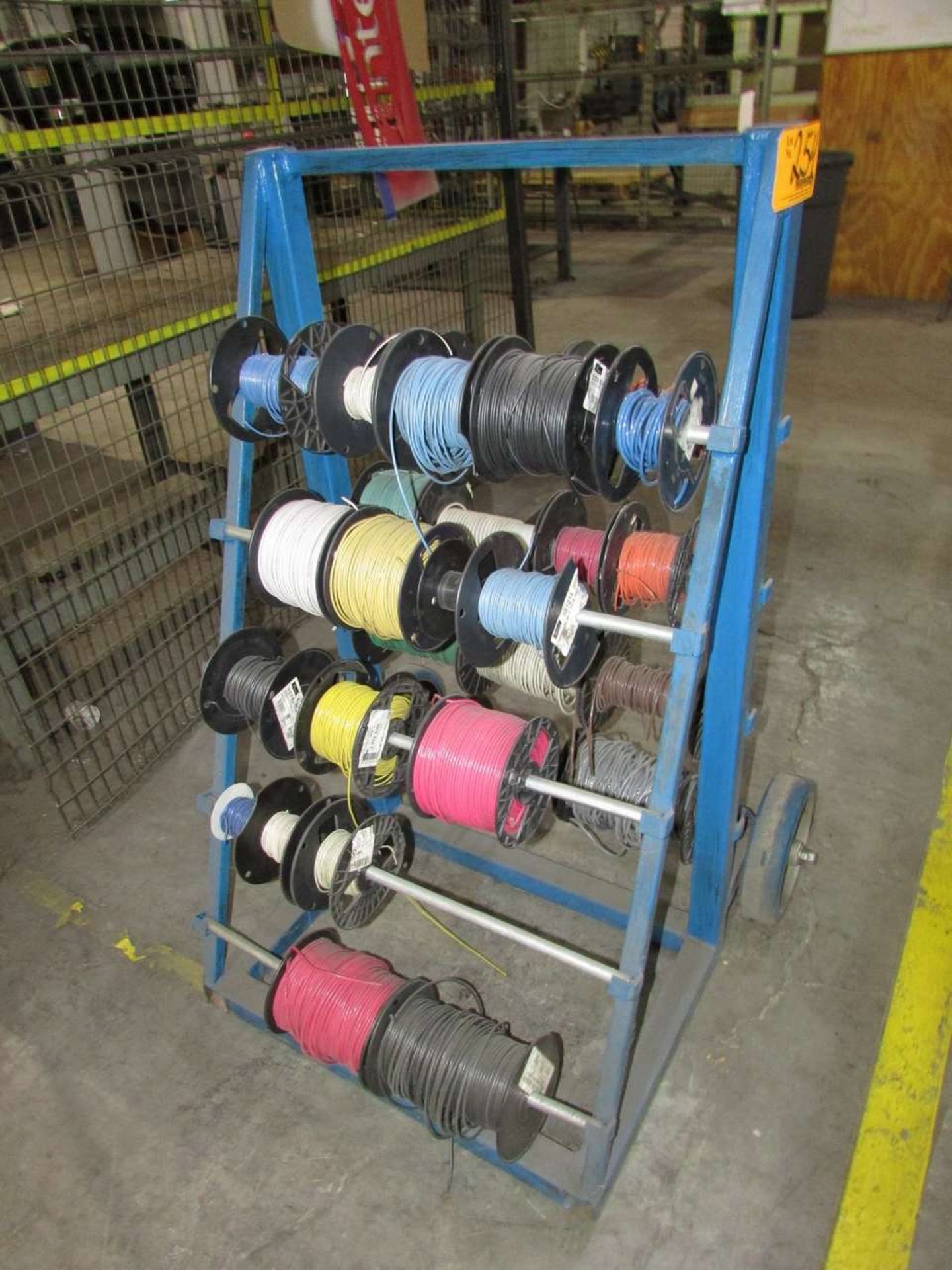Wire Spool Cart and Storage Rack