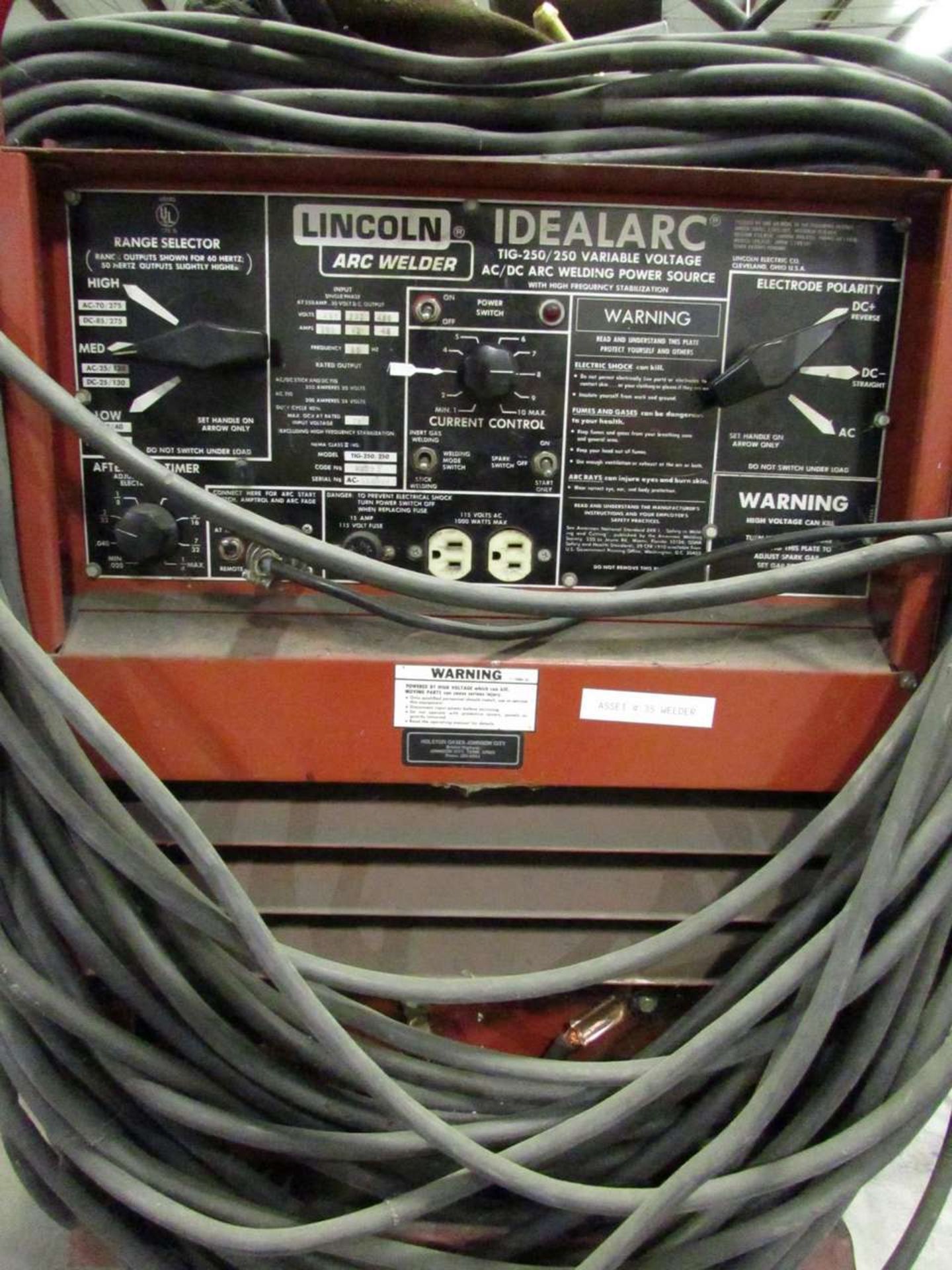 Lincoln Electric TIG-250/250 AC/DC Variable Voltage TIG/ Arc Welding Power Source - Image 2 of 6