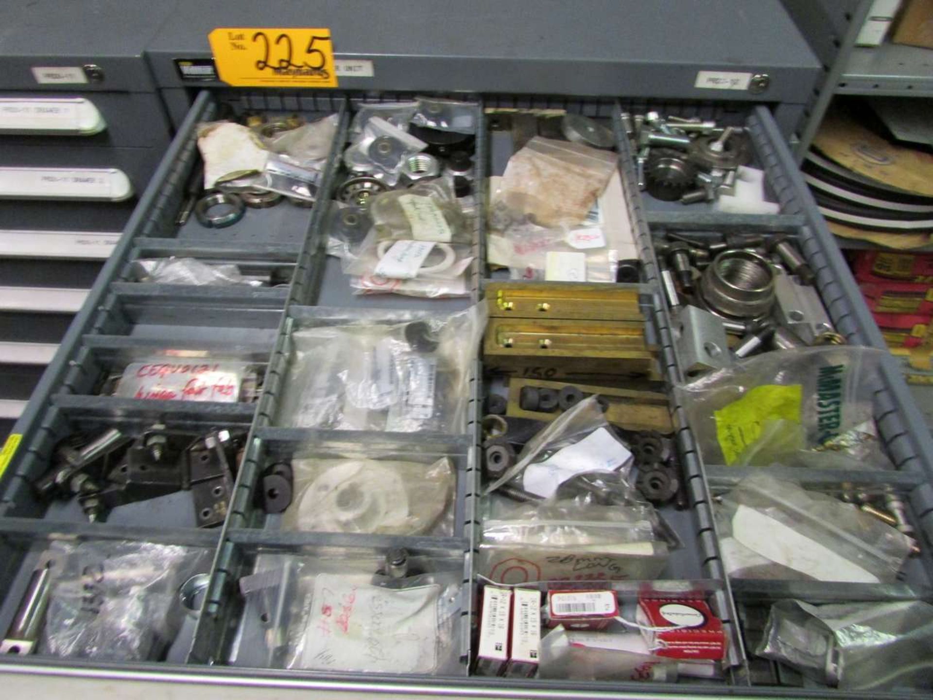 Stanley Vidmar 7-Drawer Heavy Duty Parts Cabinet with Assorted Contents - Image 2 of 8