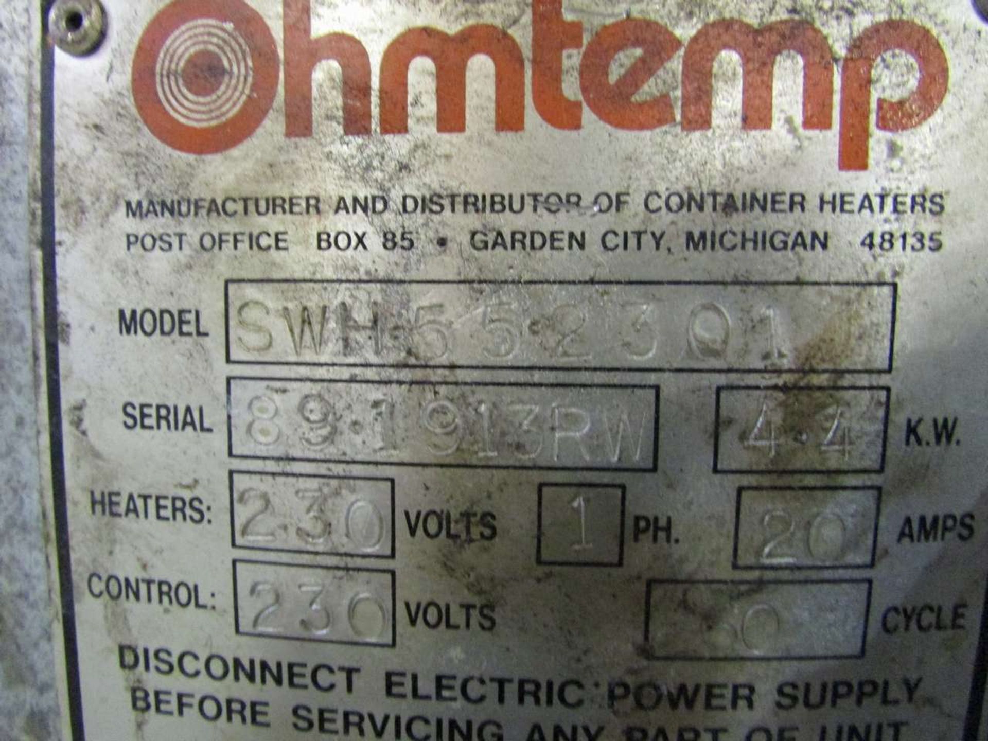Ohmtemp SWH-55-2301 Electric 55 Gal Barrel Heater - Image 3 of 3