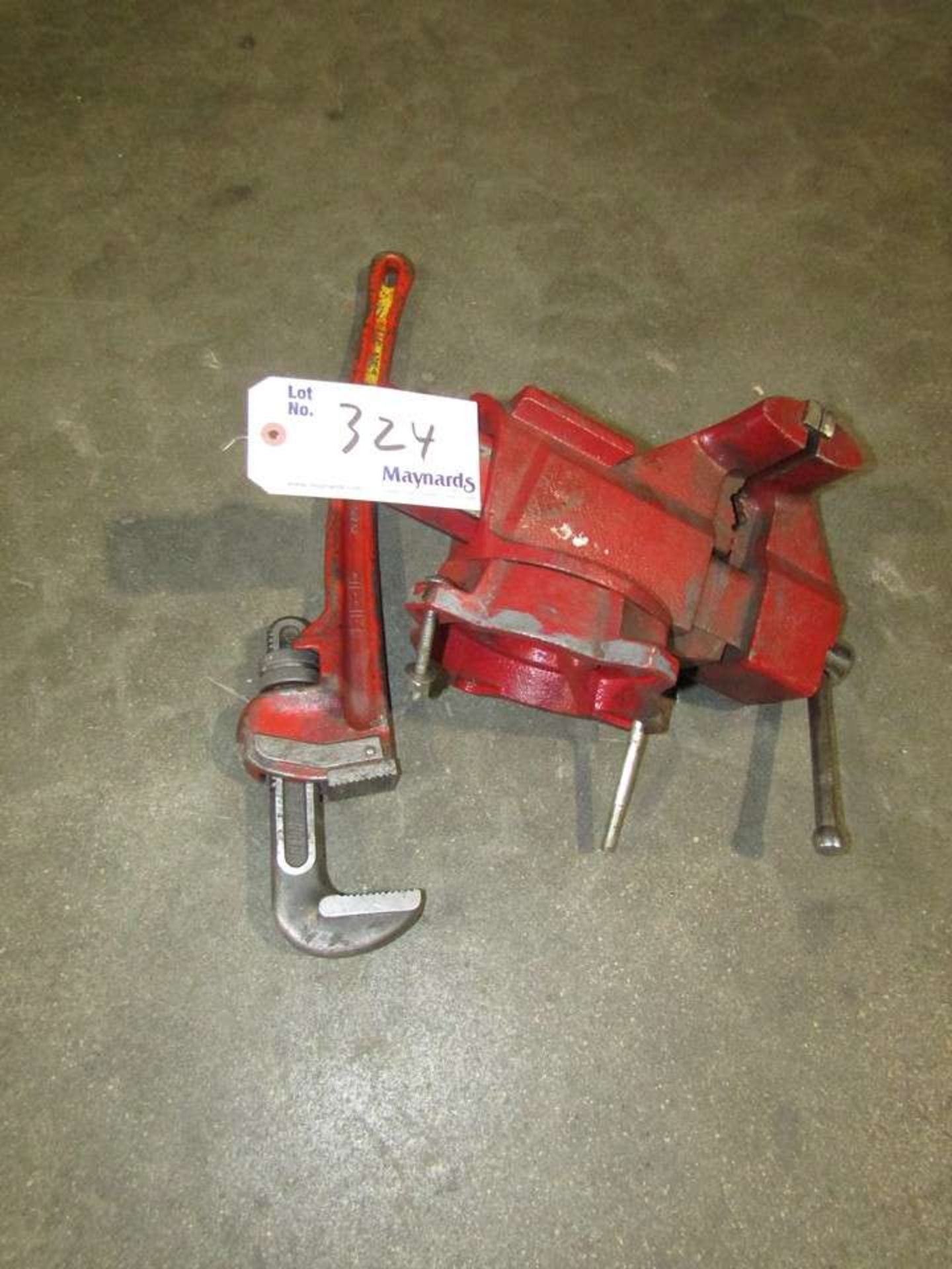 6" Vice and Pipe Wrench