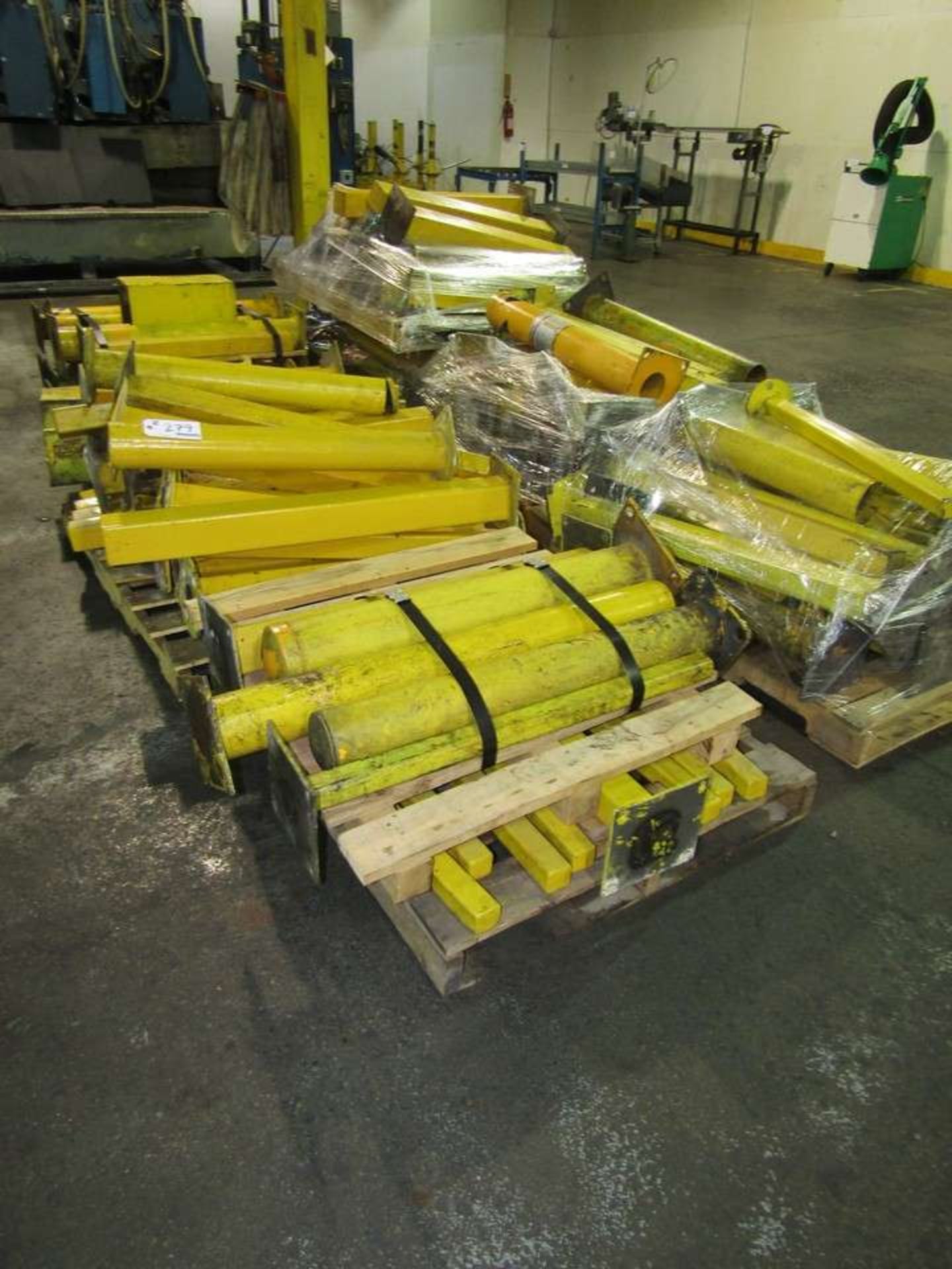 6 Skids of Yellow Metal Safety Barriers