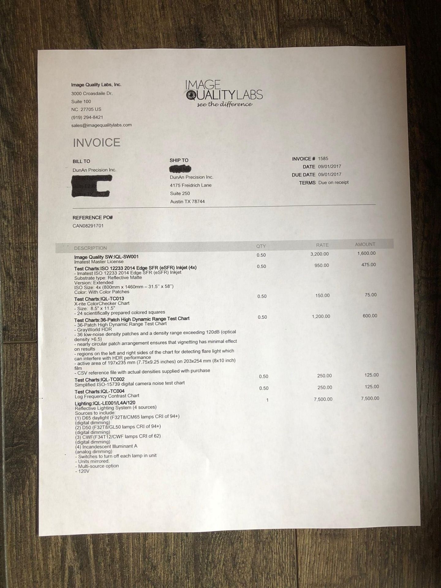 Image Quality Labs Test Equipment: (2) Reflective Test Chart Lighting Systems, Model IQL-LE001/L4A/ - Image 18 of 19