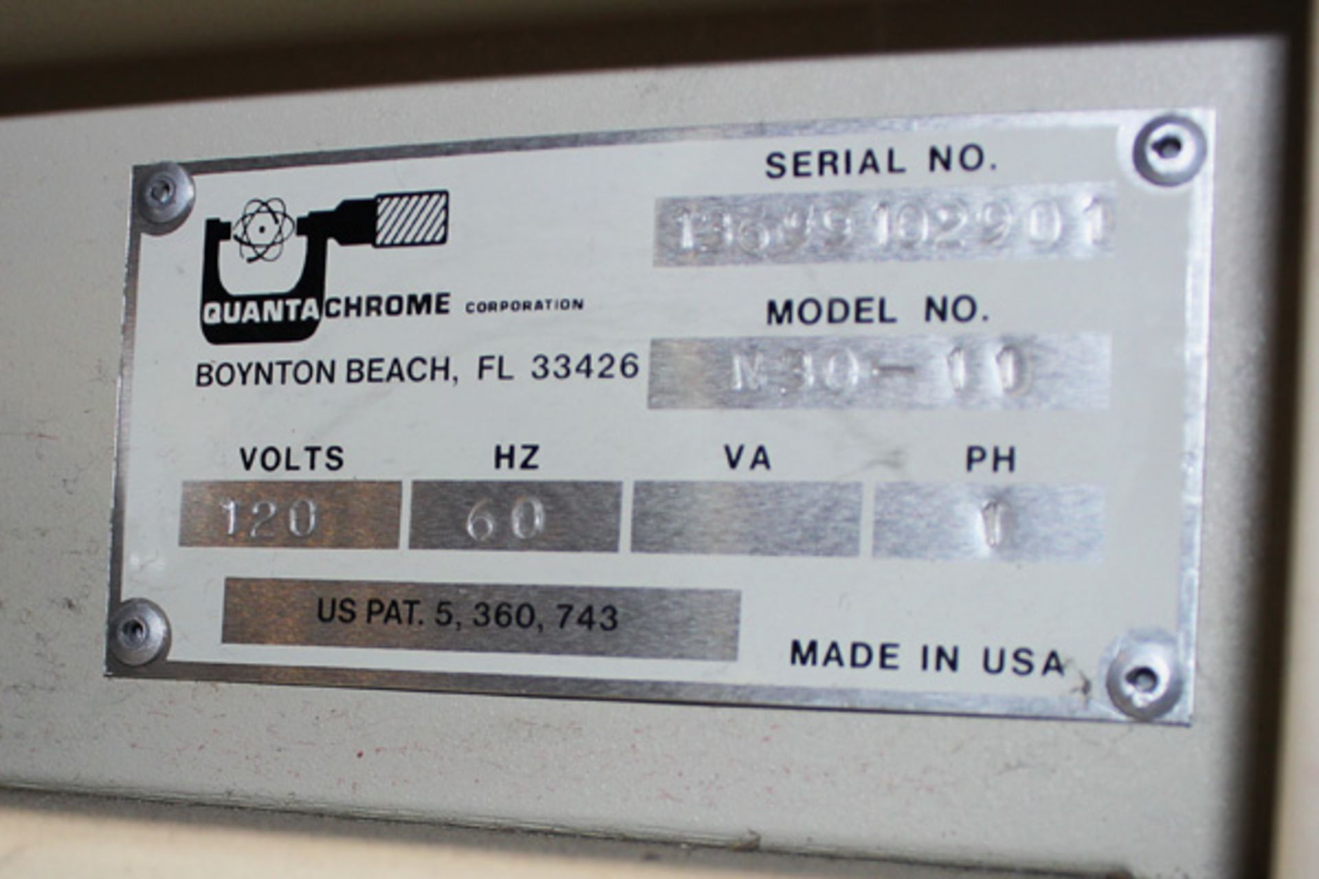 Nova 3000 Surface Area Analyzer, Mdl: 3000, Located In: Huntington Park, CA - Image 8 of 8