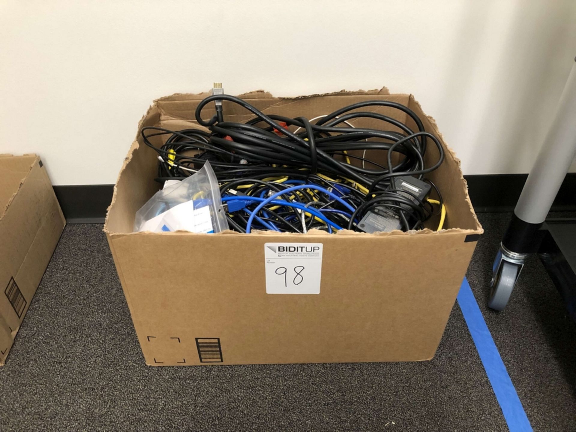 Box Full of HDMI, Ethernet & Computer Cables