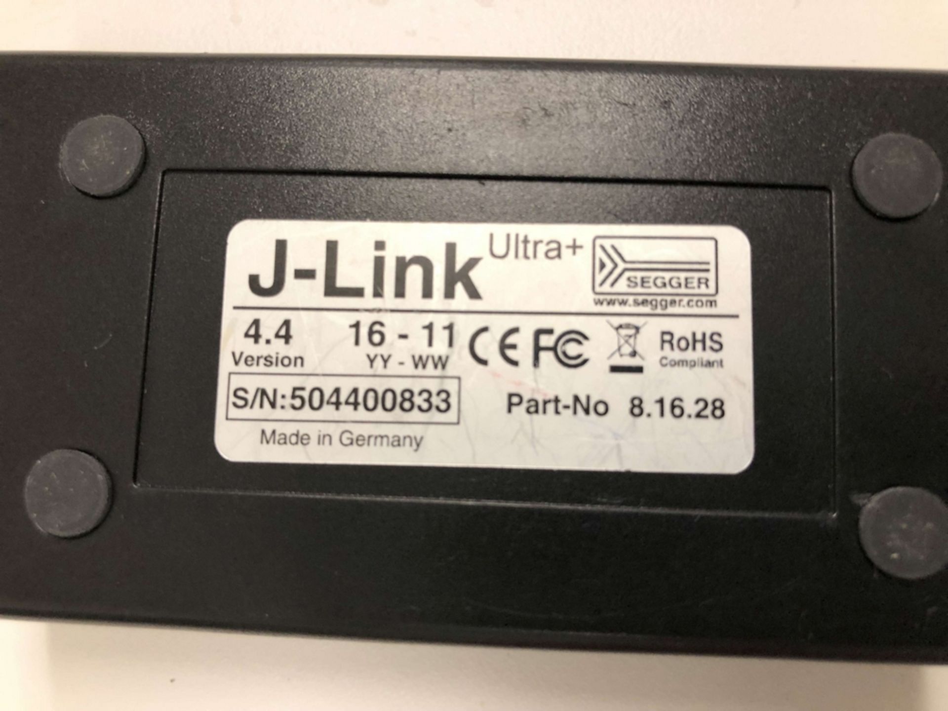 Segger J-Link Ultra+ Debugging Emulator, S/N 504400833; J-Link 6-Pin Adapter - Image 3 of 3