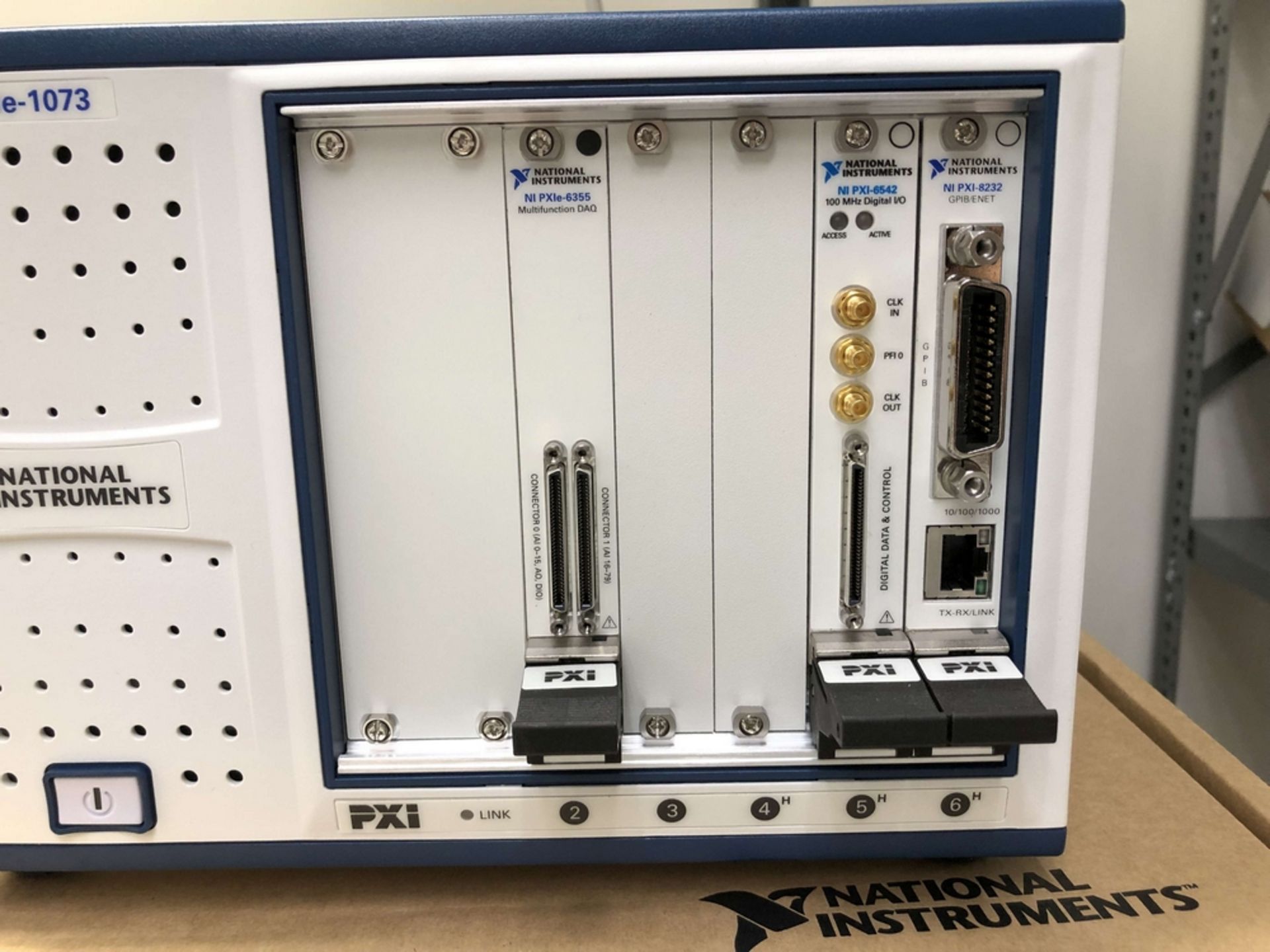 2017 National Instruments PXIe-1073 Chassis (5-Slot), S/N 312A3F3; NI PXIe-6355 Multifunction DAQ; - Image 2 of 5