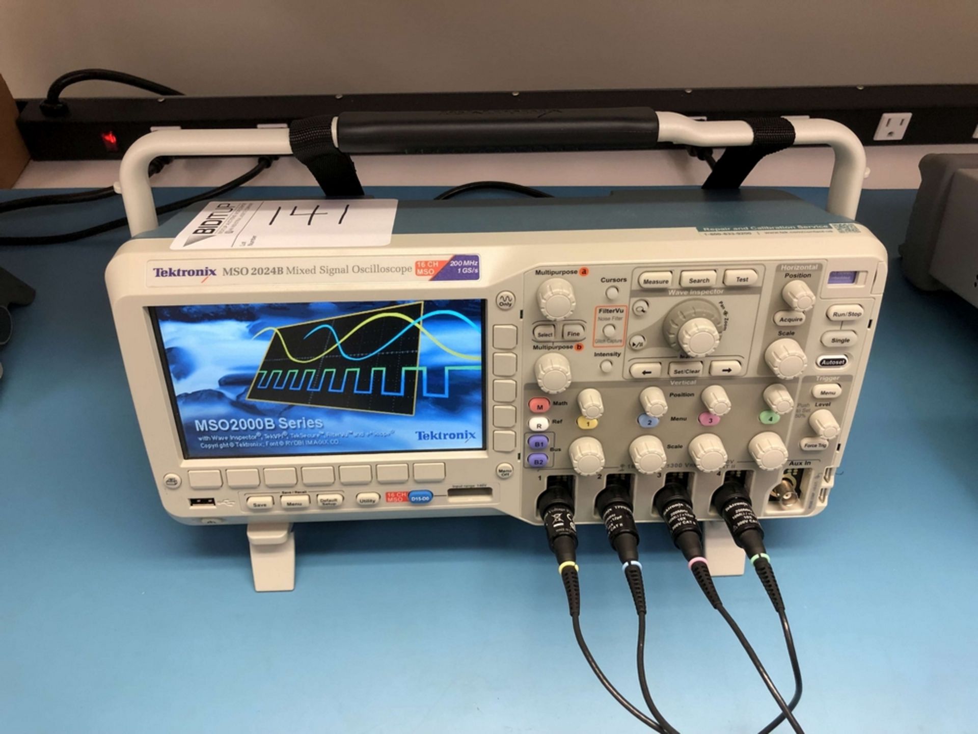 Tektronix MSO2024B Mixed Signal Oscilloscope, 200 MHz, 1 GS/s, 4+16-Channel, (4) TPP0200 Passive - Image 2 of 10